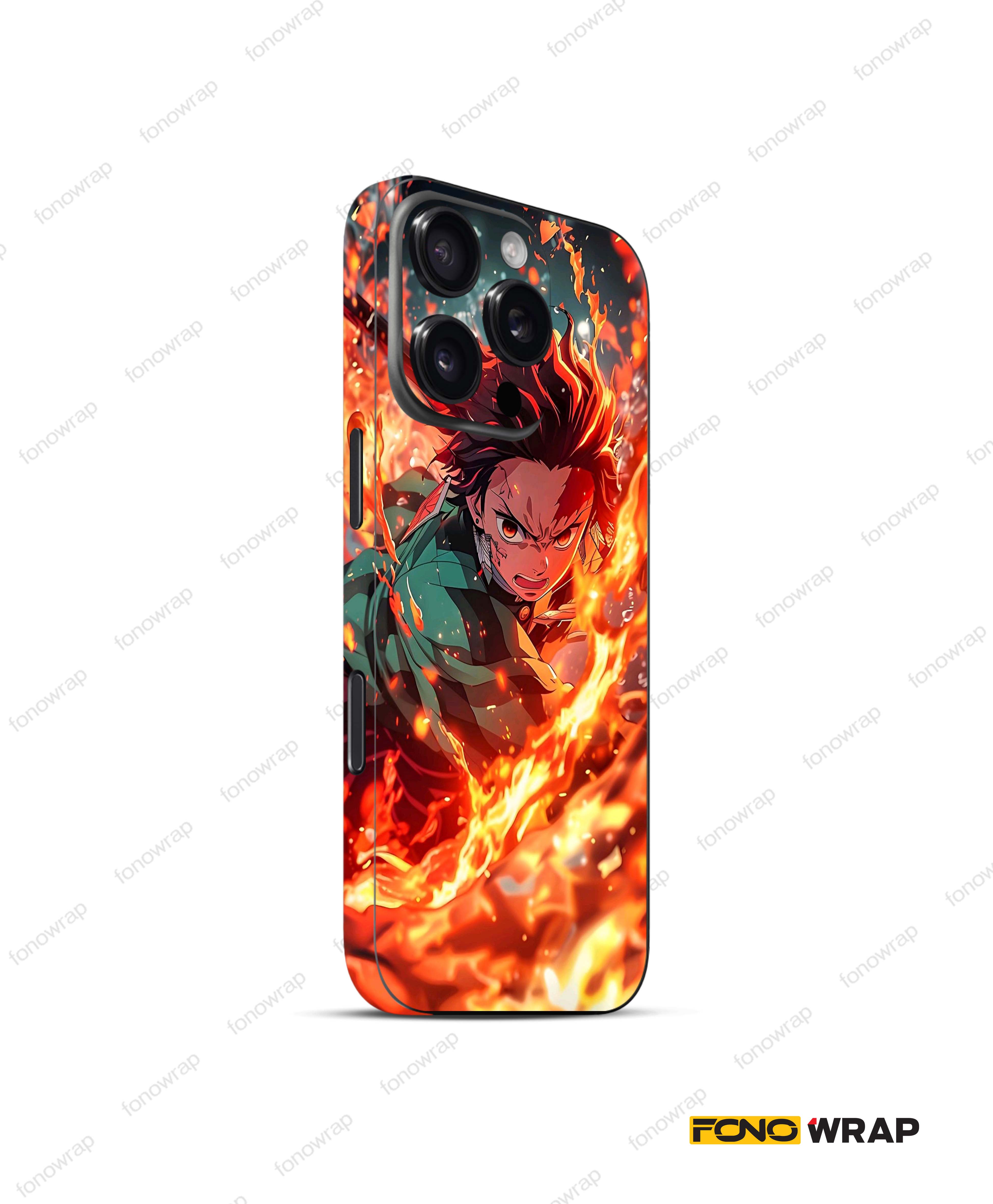 Fiery Flames Matte Mobile Skin