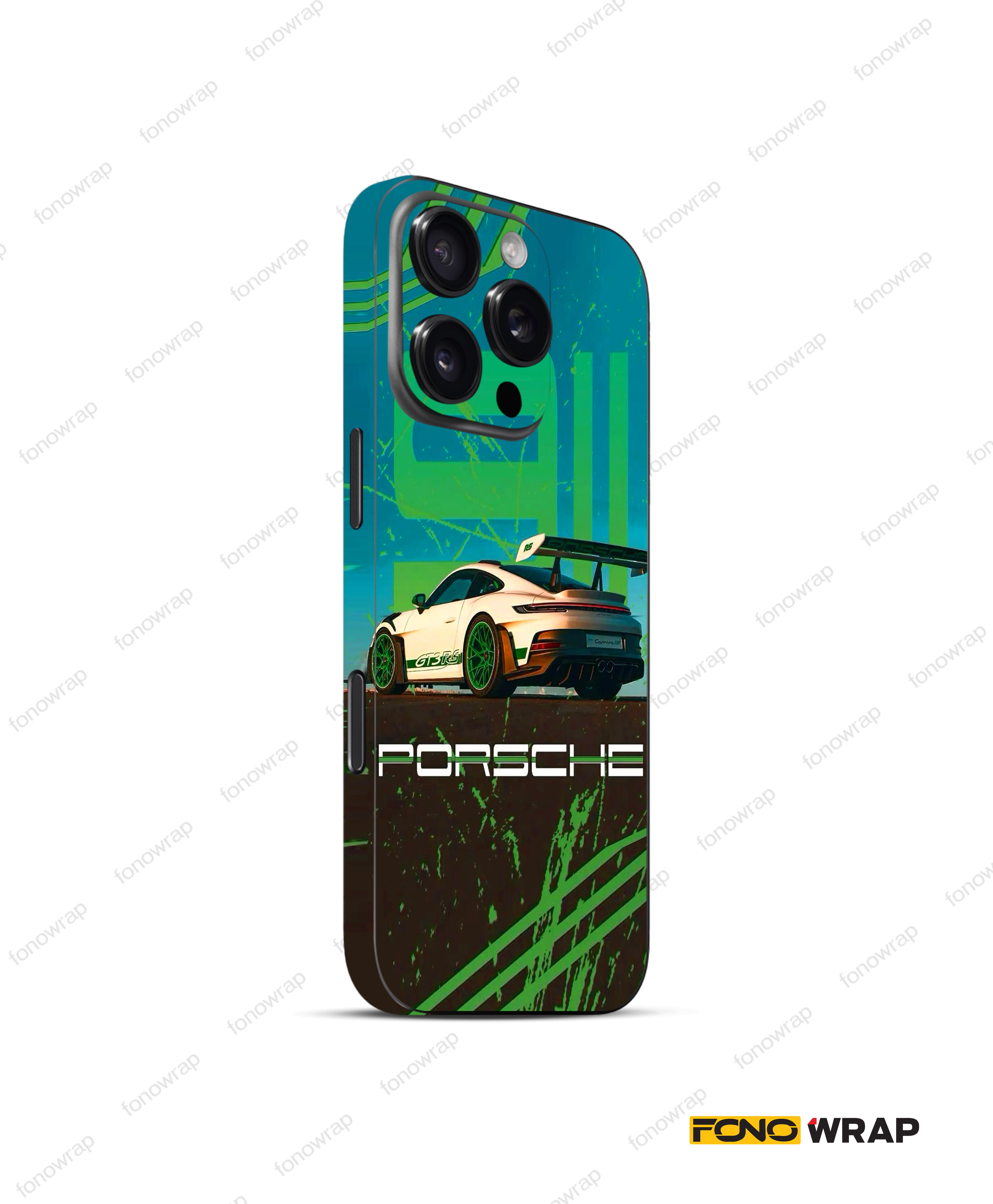 911 GREEN 3D Embossed Mobile Skin
