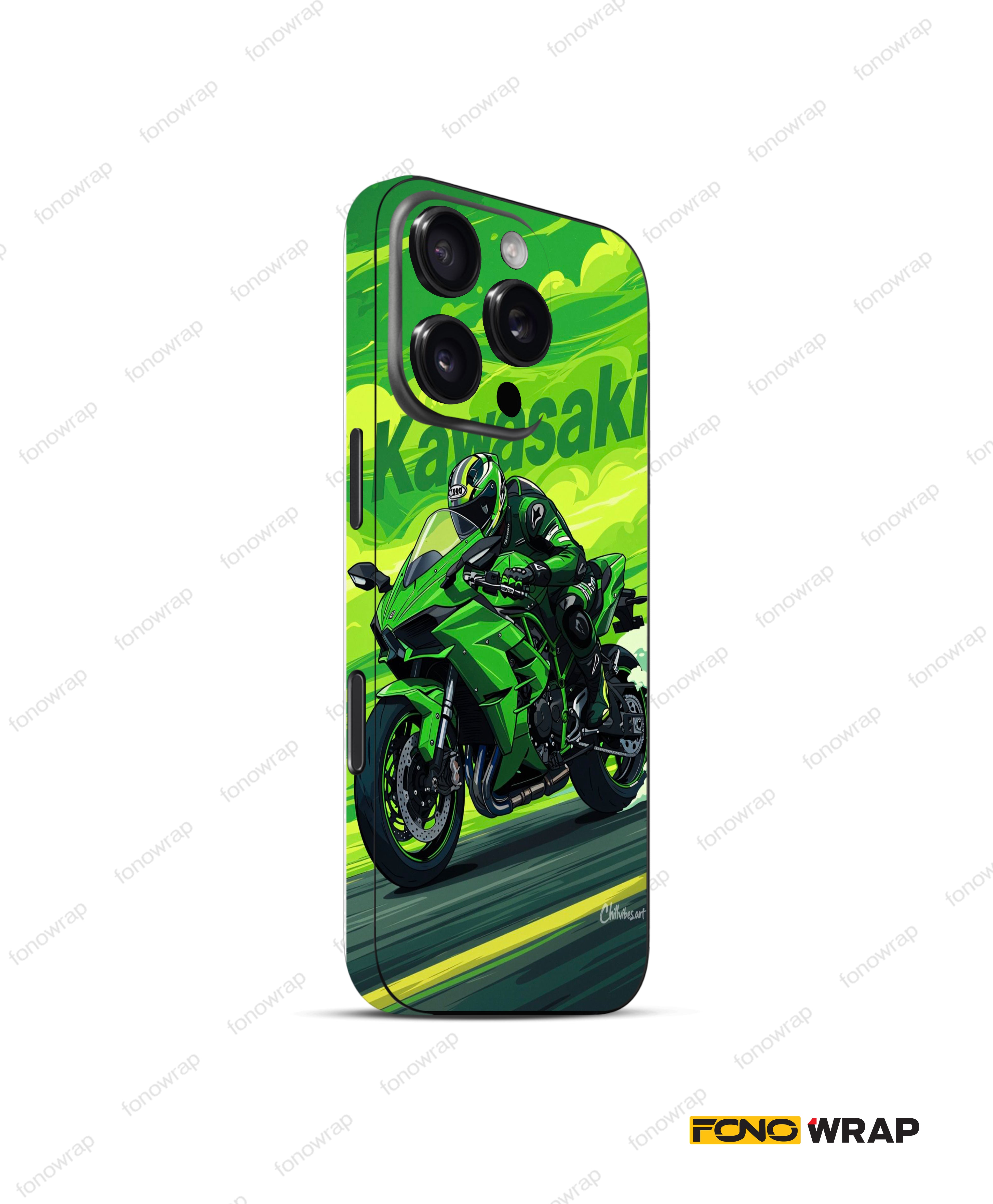 Maverick Green Matte Mobile Skin