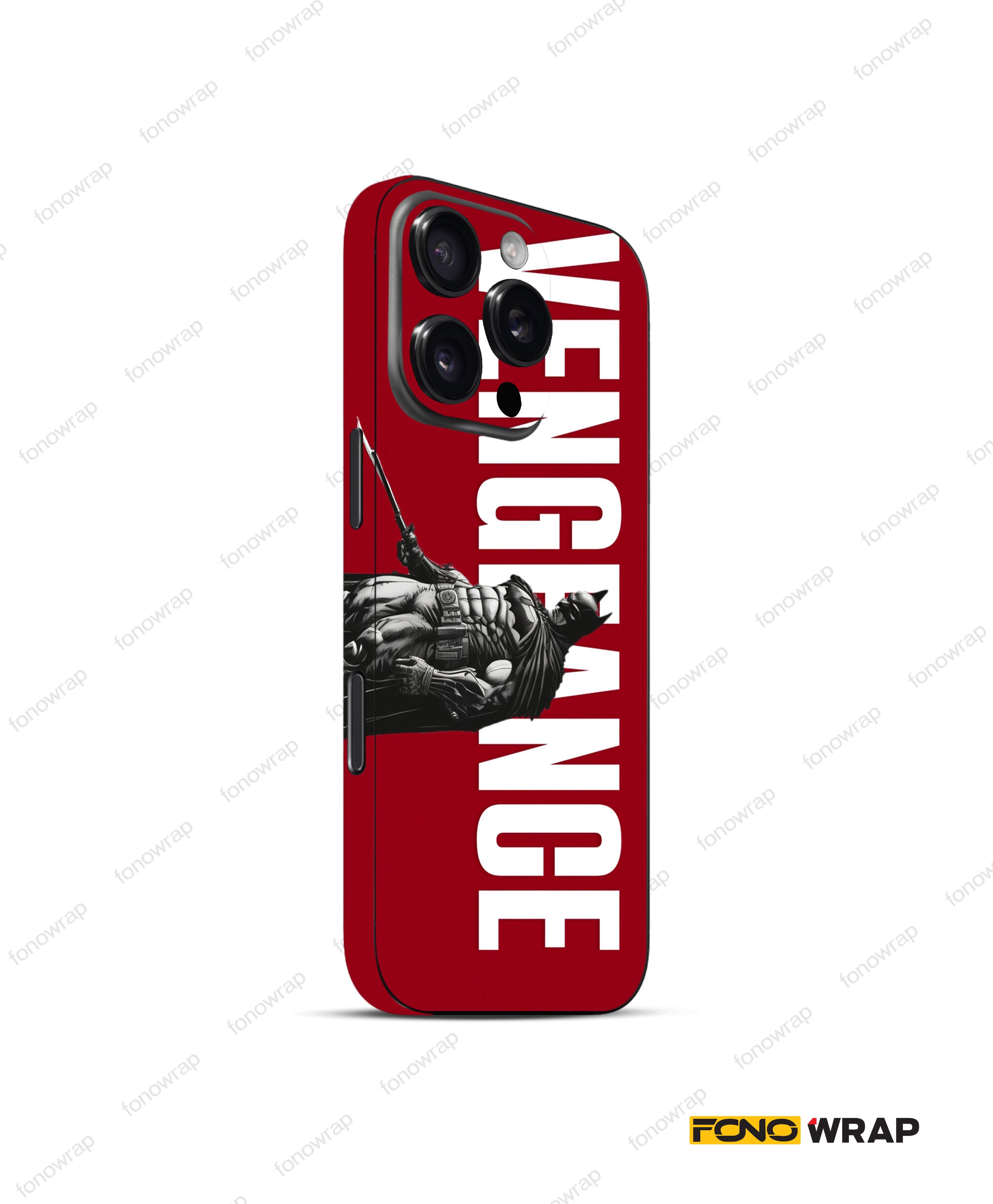 Vengeance Red Matte Mobile Skin