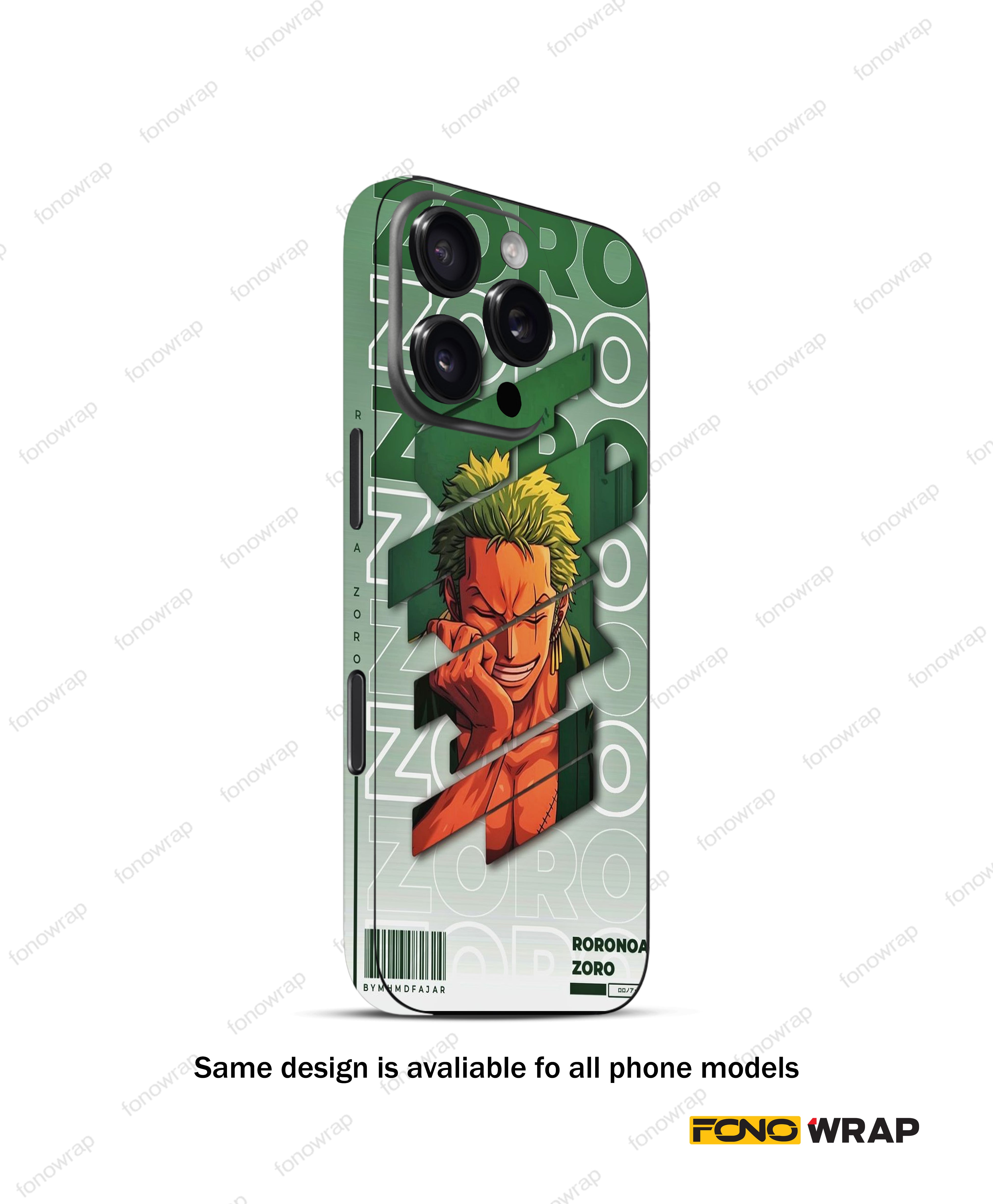Roronoa Zoro Matte Mobile Skin
