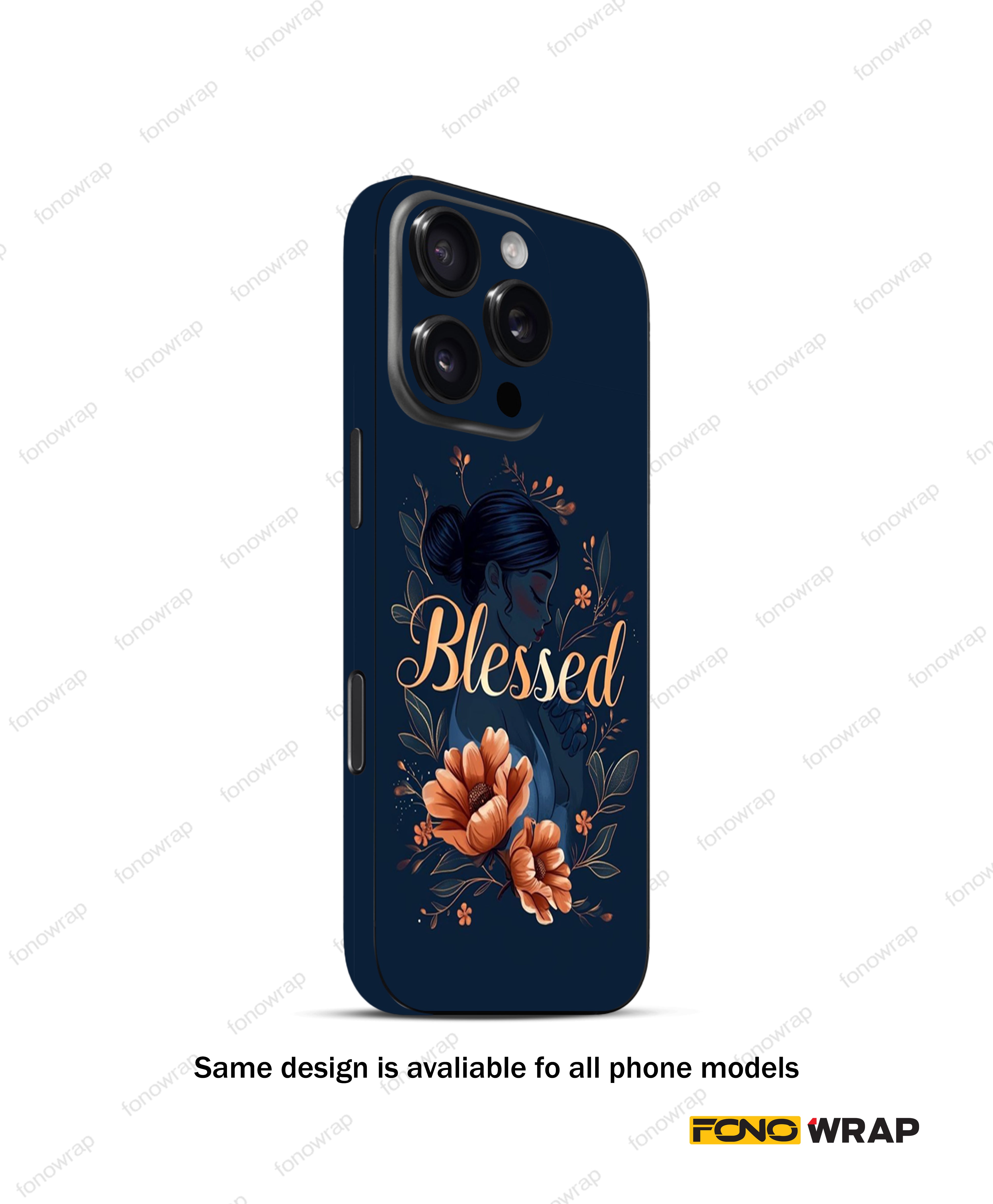 Floral Design  Matte Mobile Skin