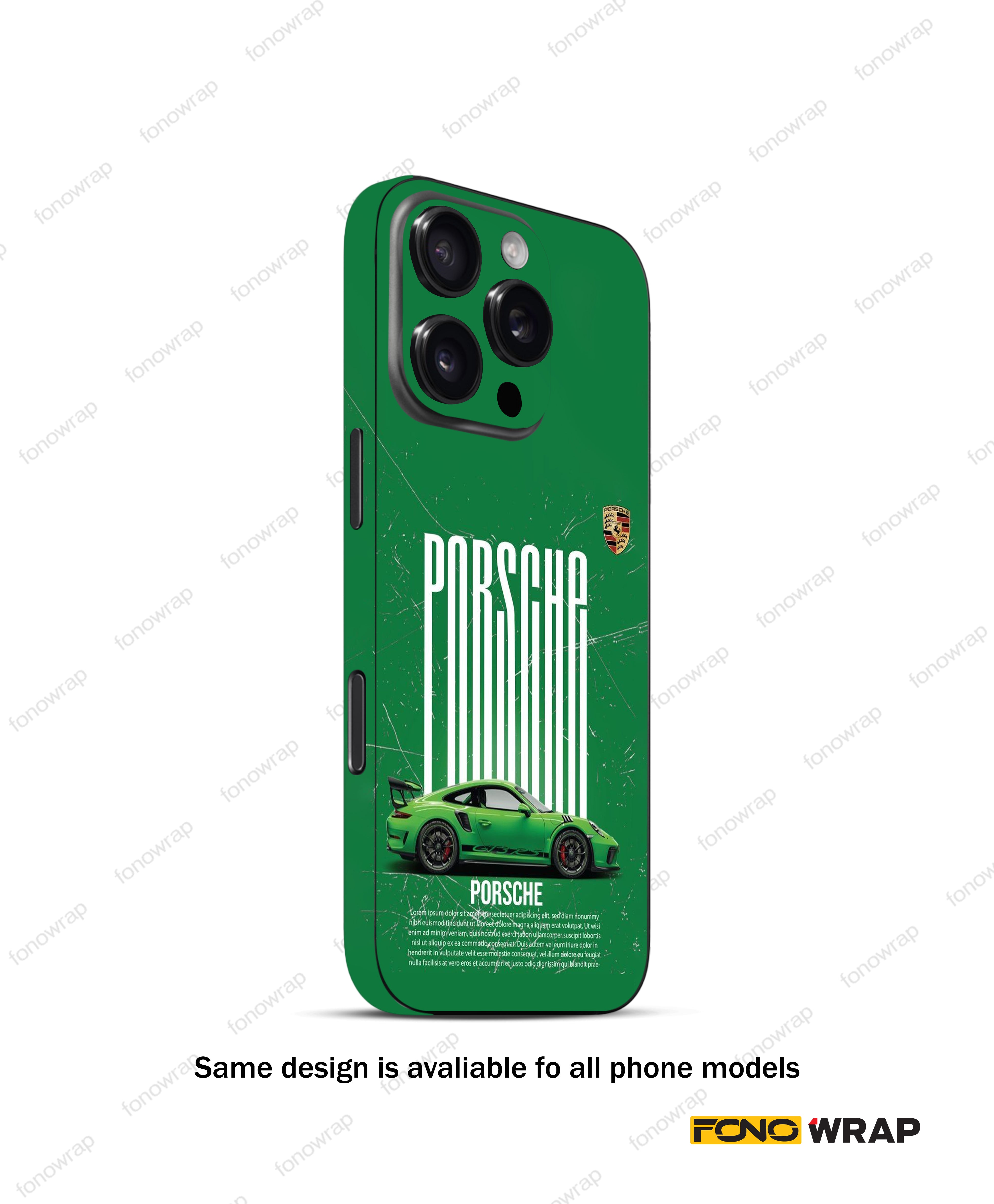 Porsche Green  Matte Mobile Skin