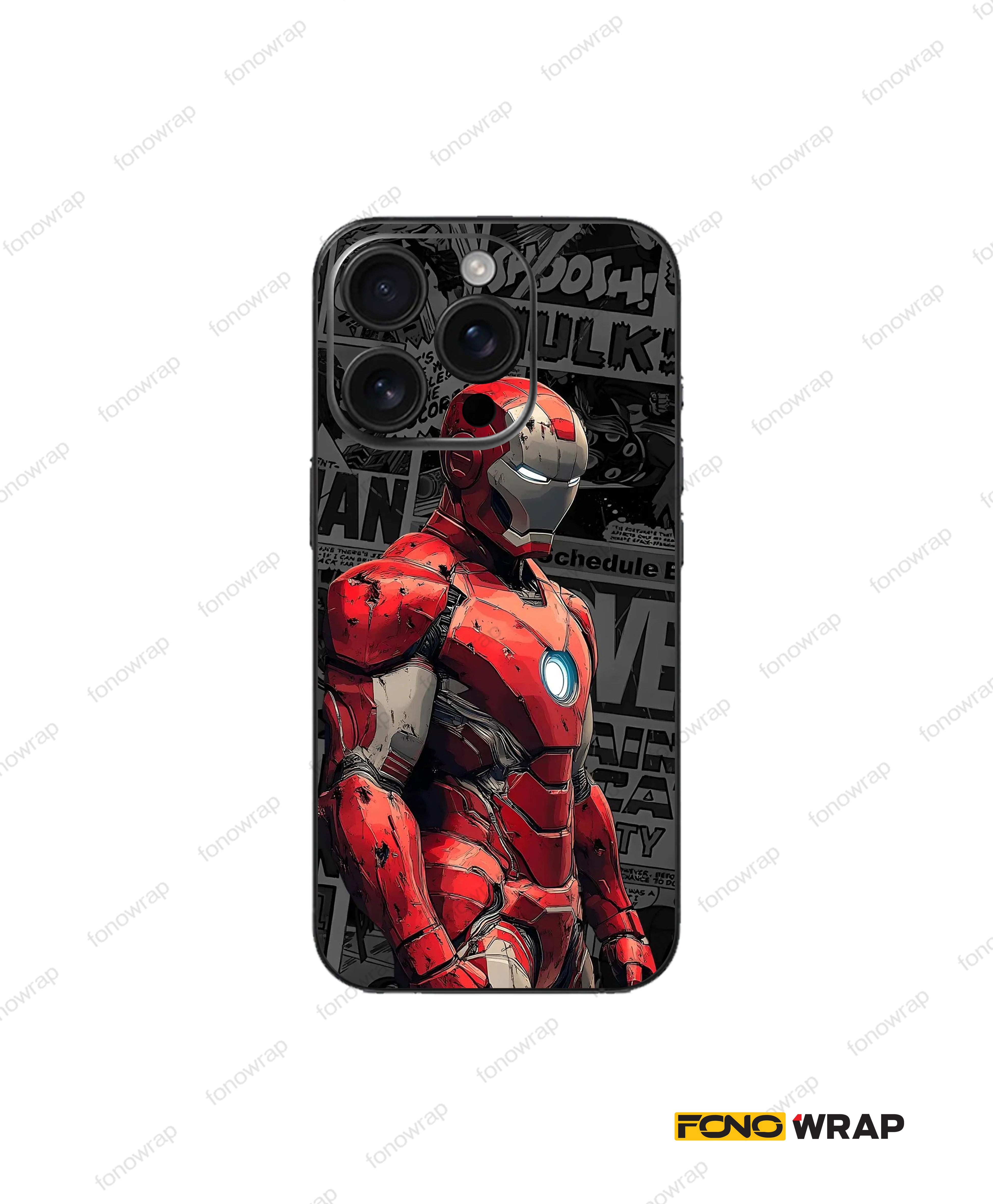 Ironman 3D Embossed Mobile Skin