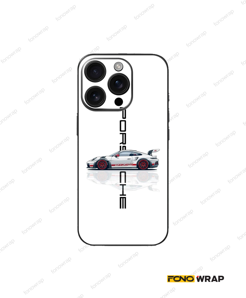 911 Racing Embossed Mobile Skin
