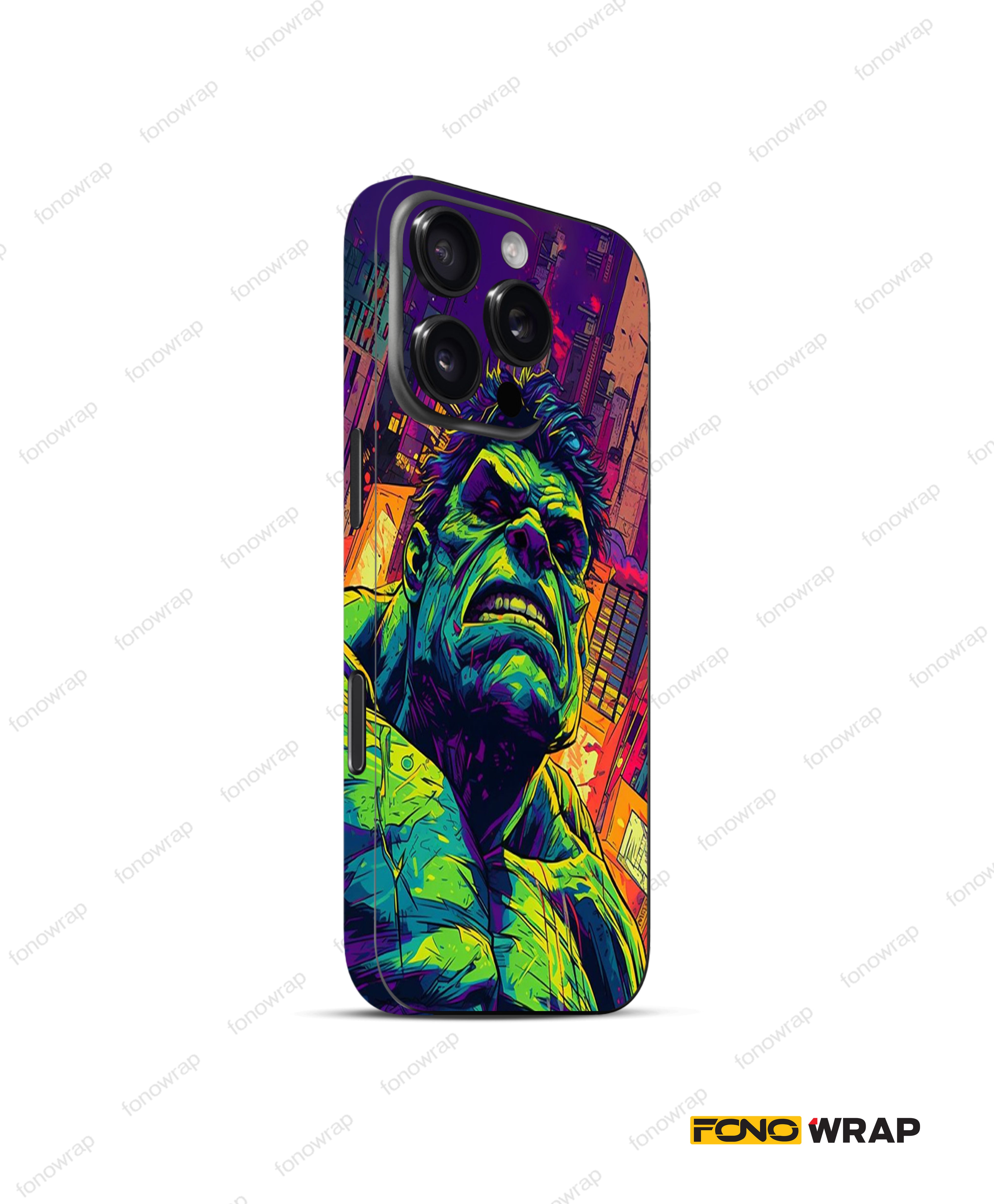 The Hulk 3D Embossed Mobile Skin