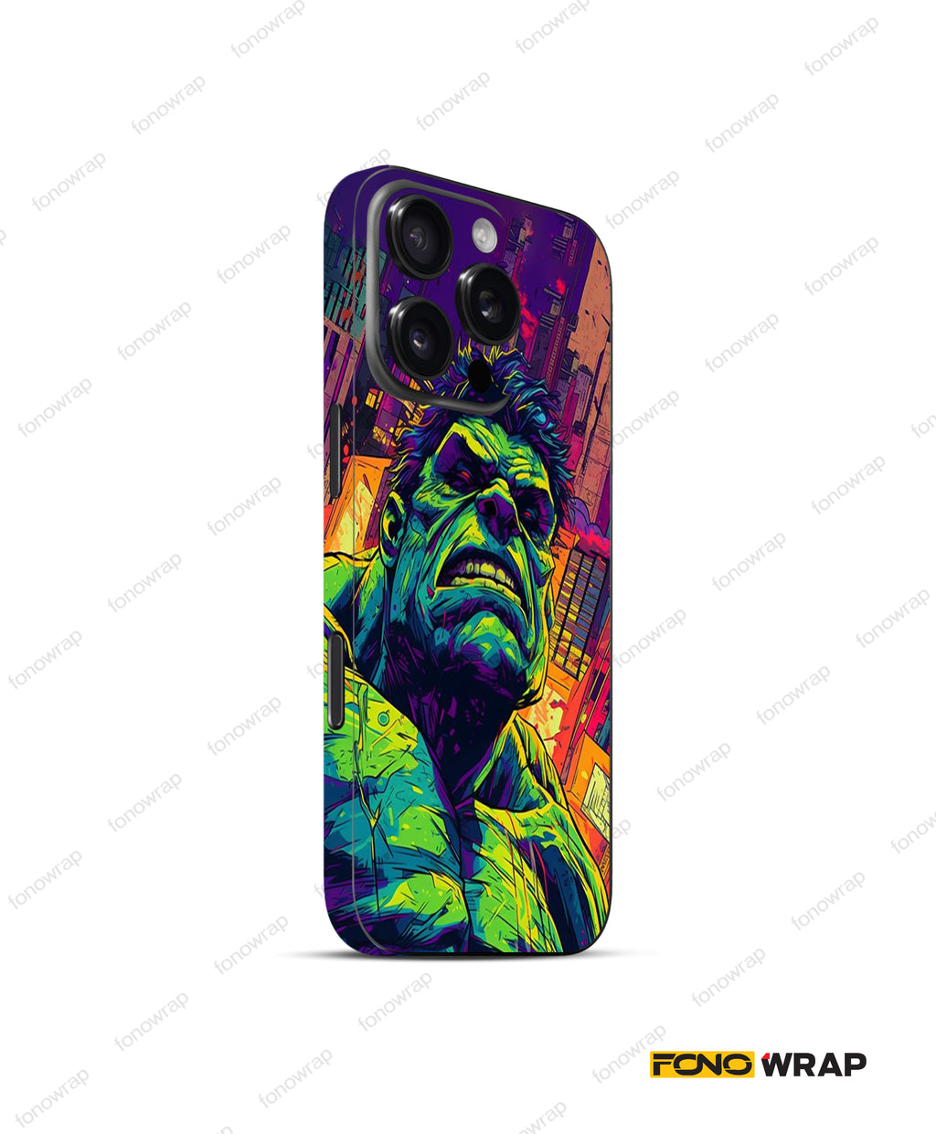 The Hulk Embossed Mobile Skin