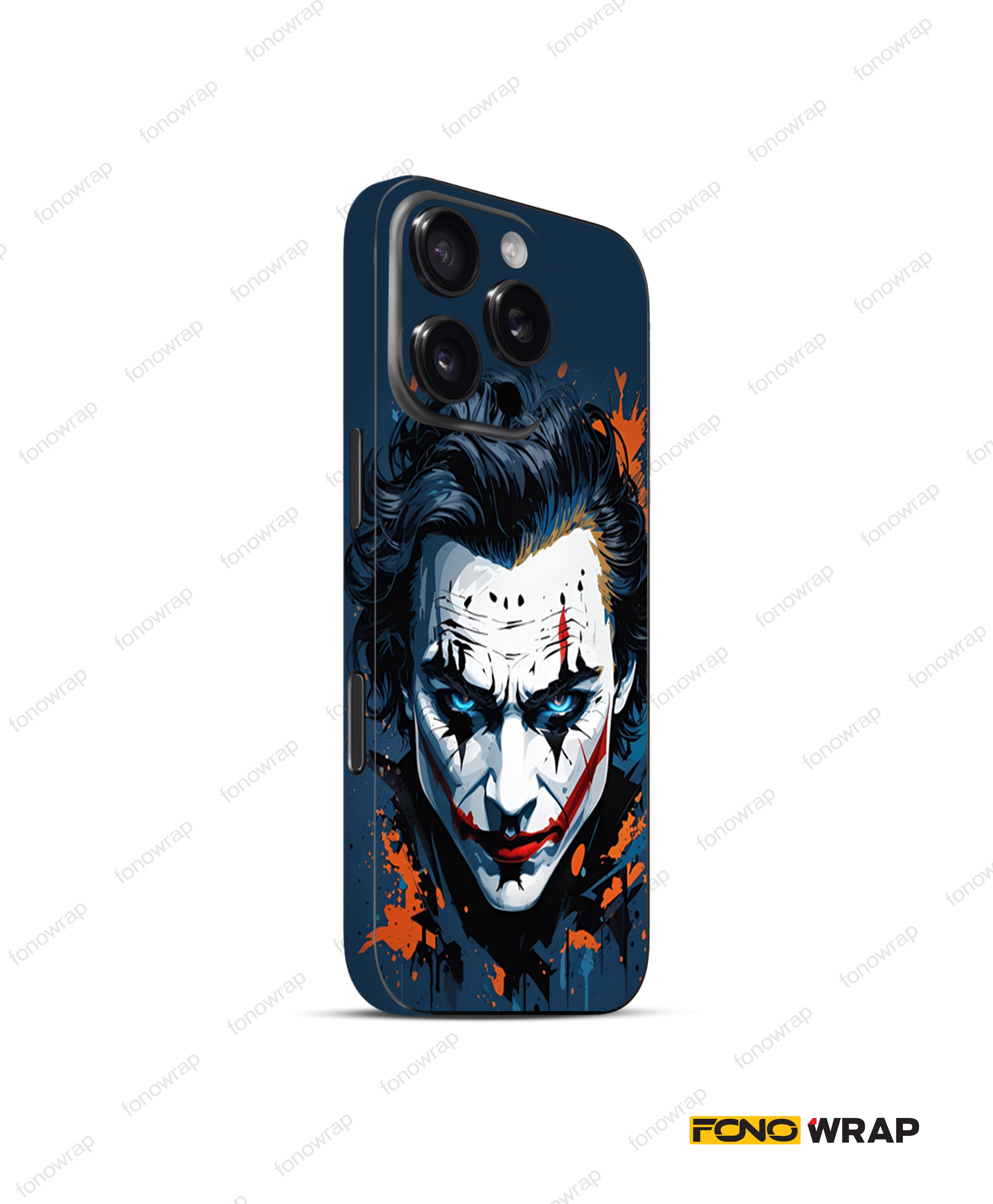 Blue Eyed Jocker 3D Embossed Mobile Skin