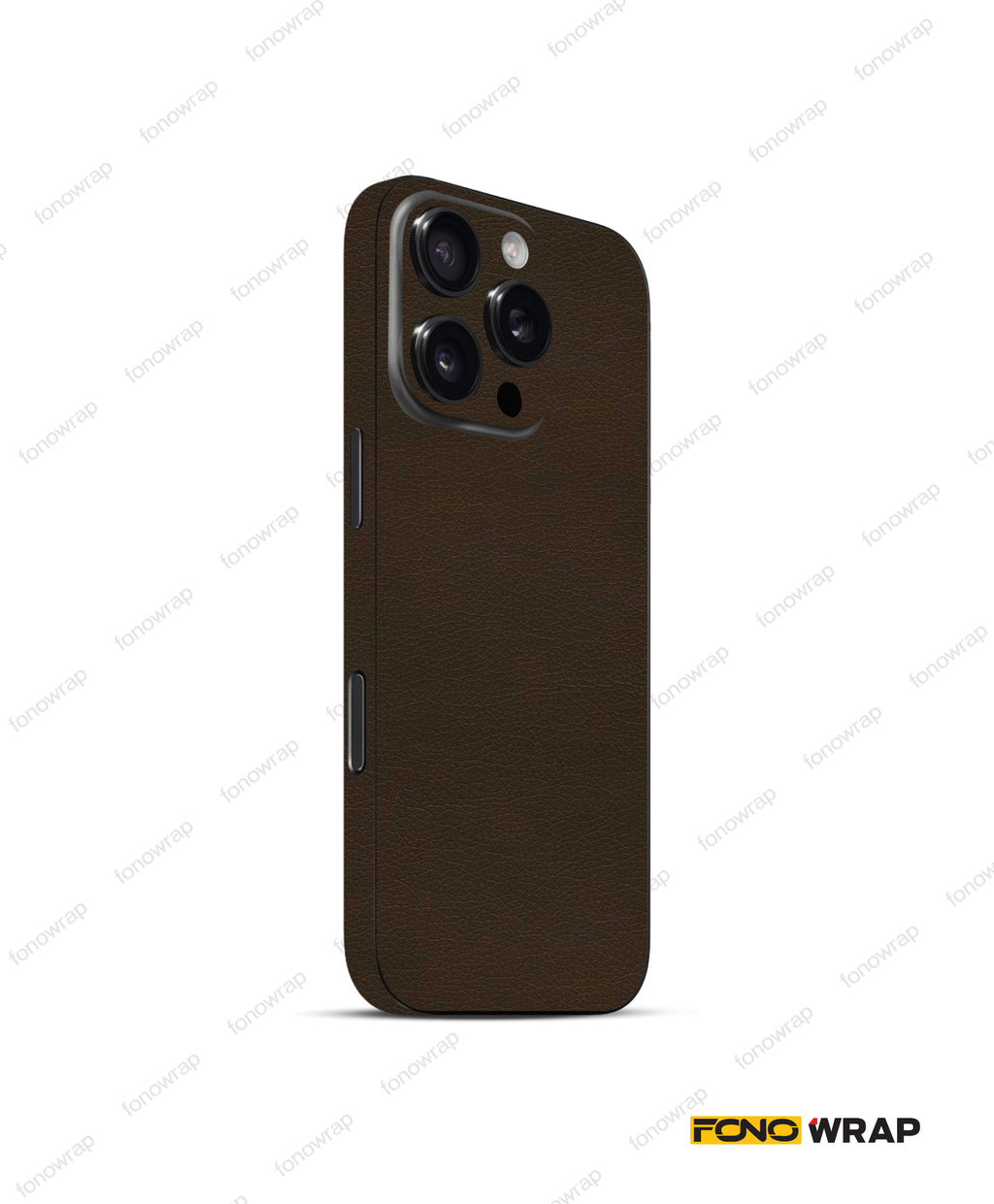 Brown Leather Textured Mobile Skin