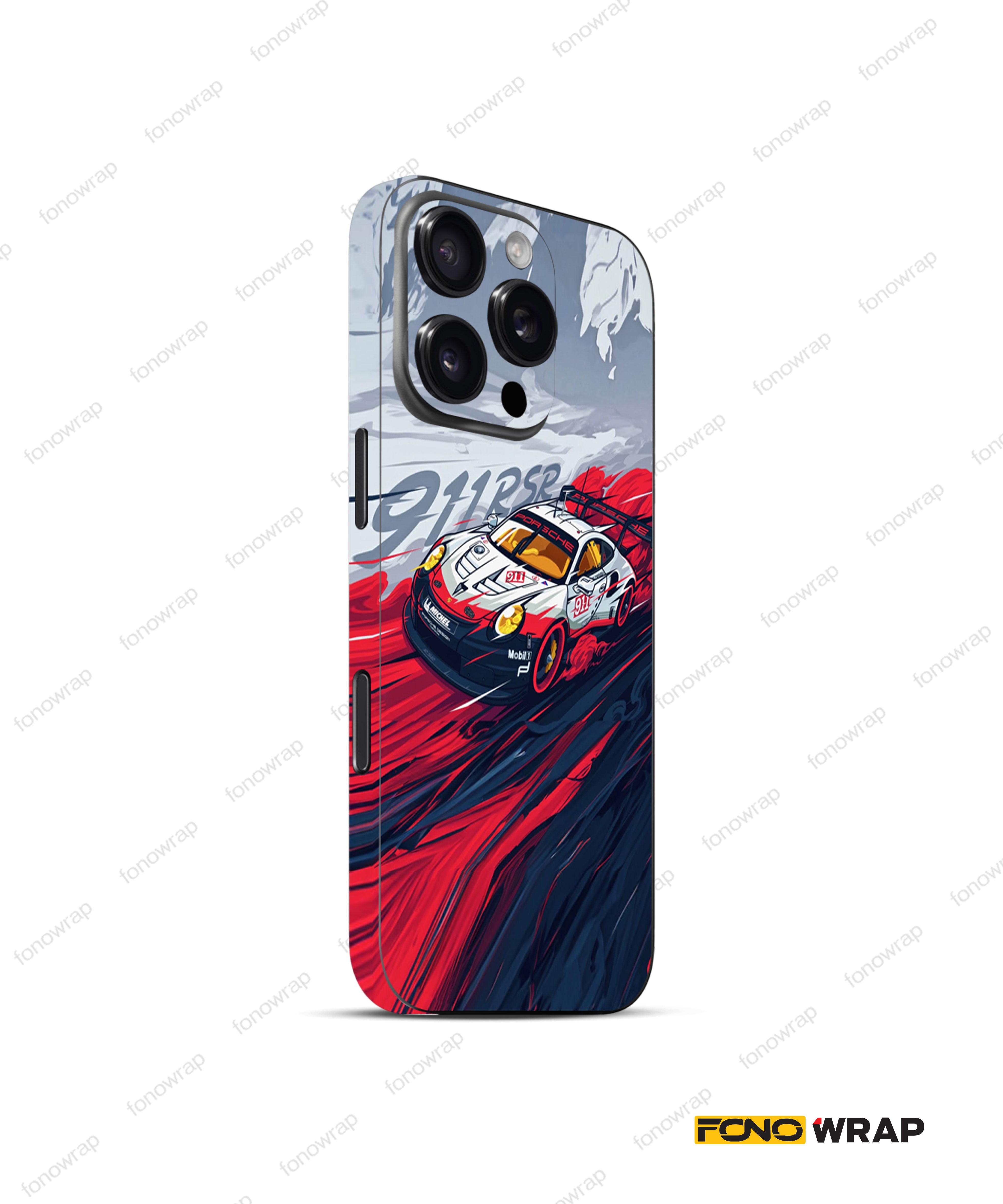 911 RSR 3D Embossed Mobile Skin