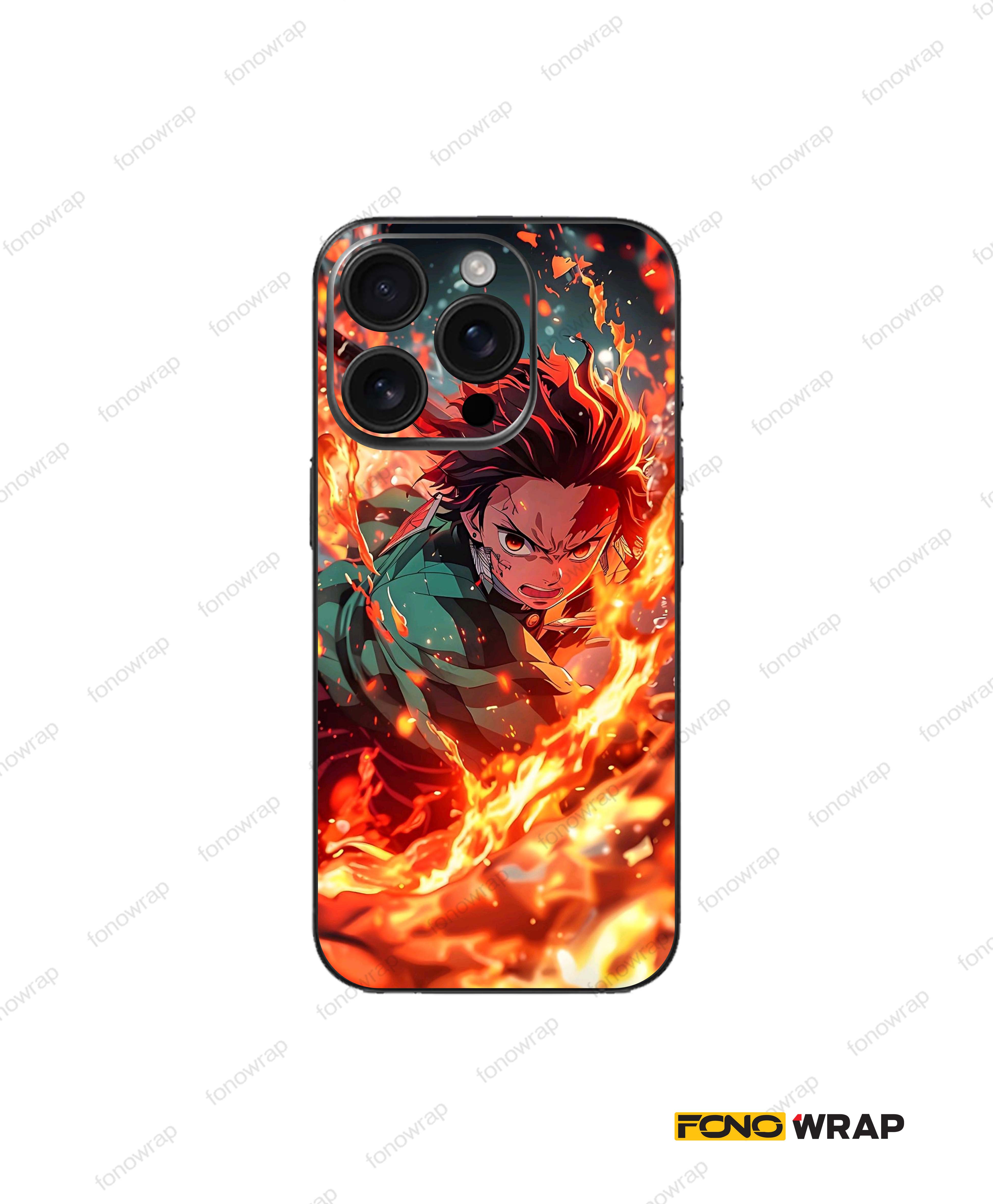 Fiery Flames Matte Mobile Skin