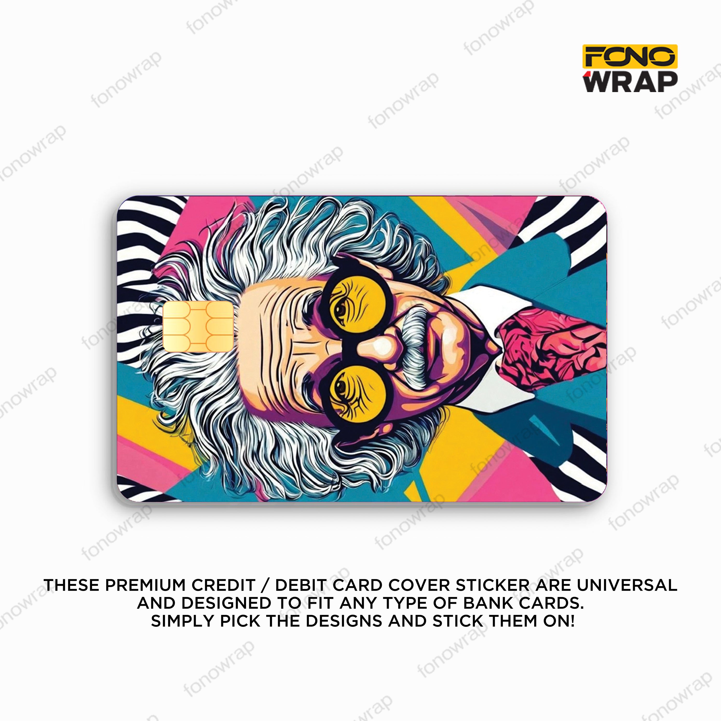 Einstein Pop Art ATM Card Skin