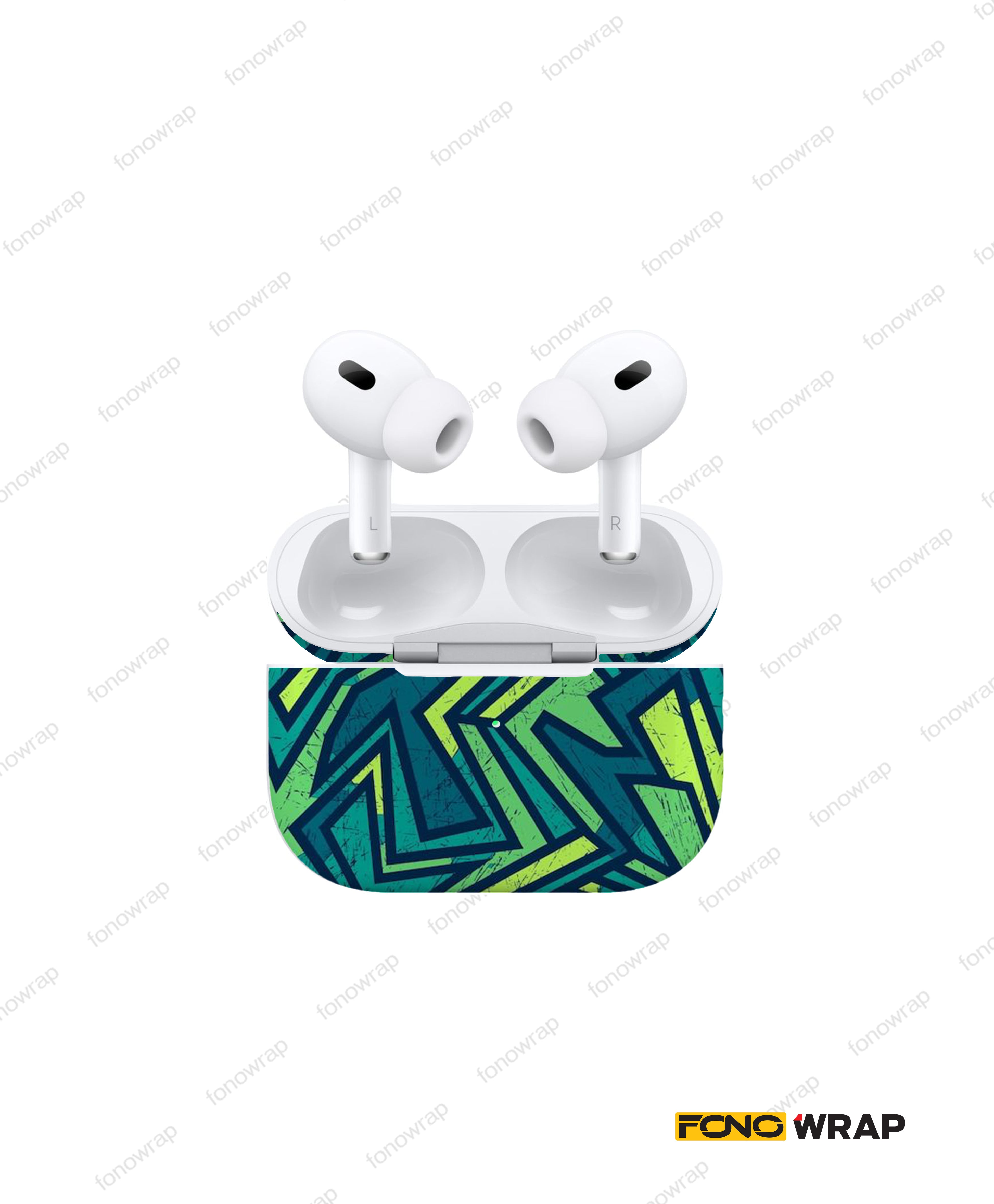 Green Grunge Airpod Skin