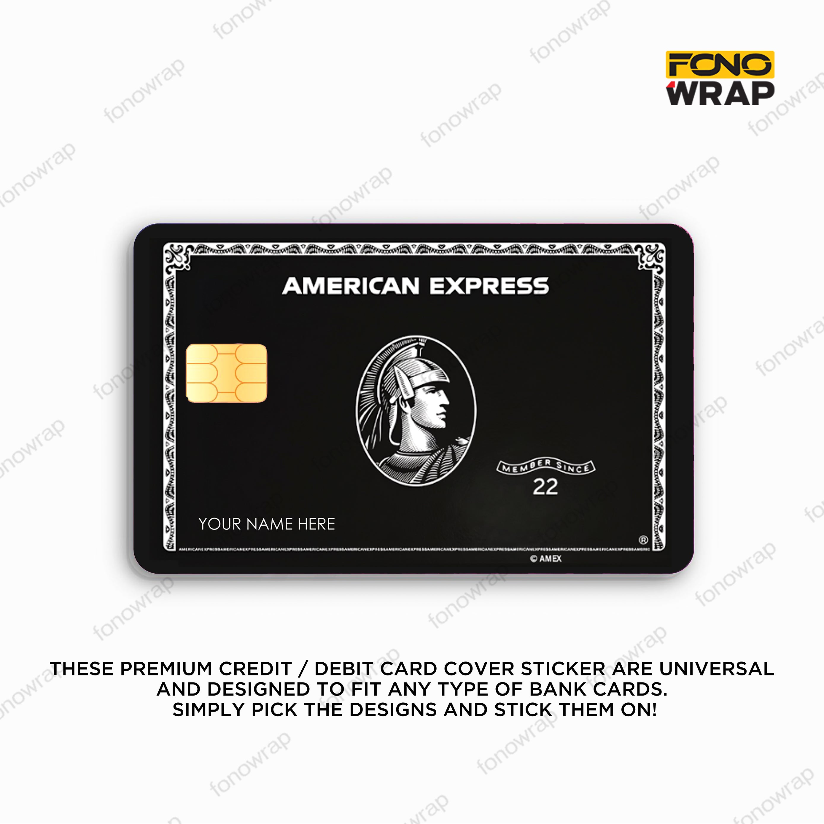 American Express Centurion ATM Card Skin