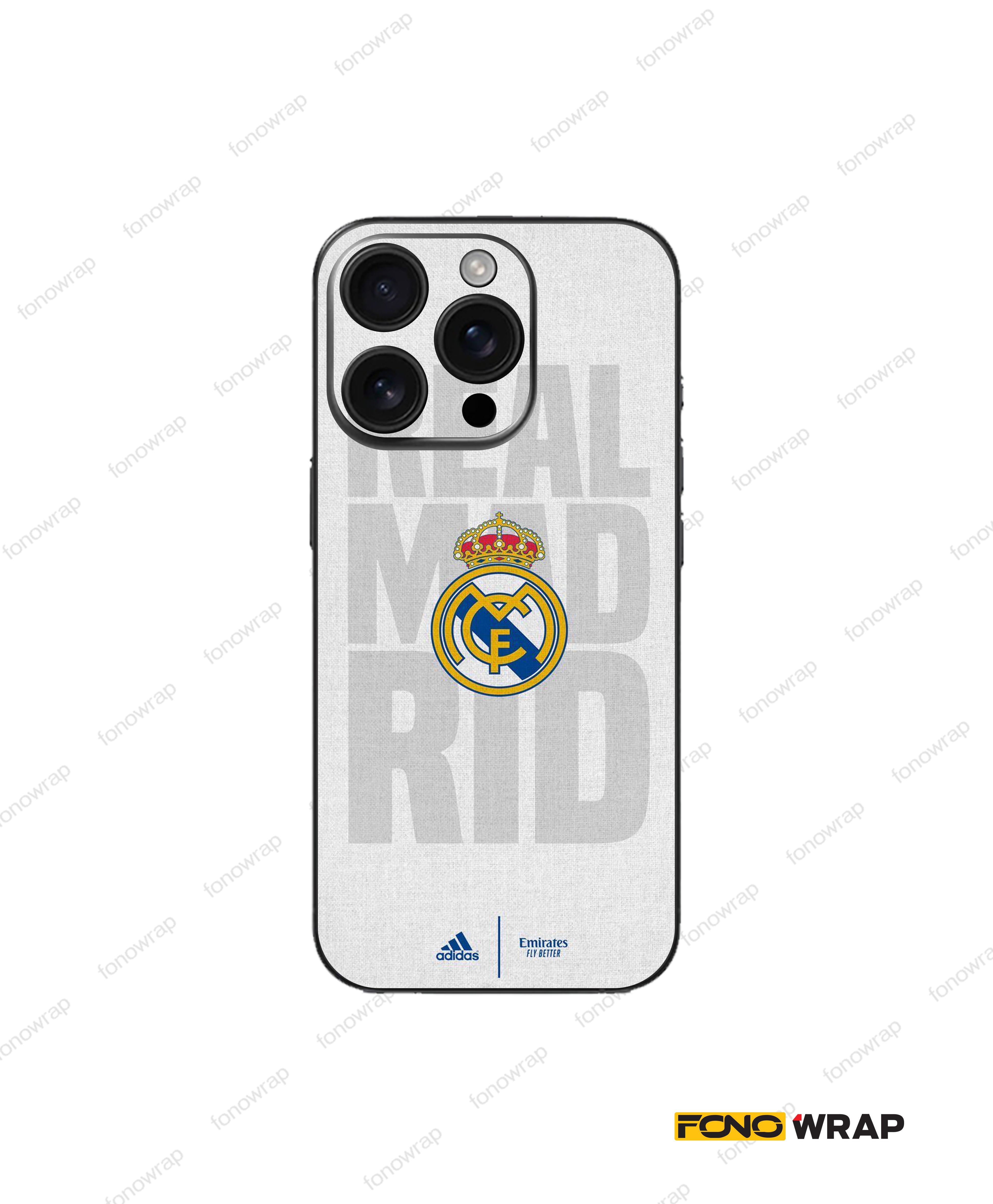 Real Madrid 3D Embossed Mobile Skin