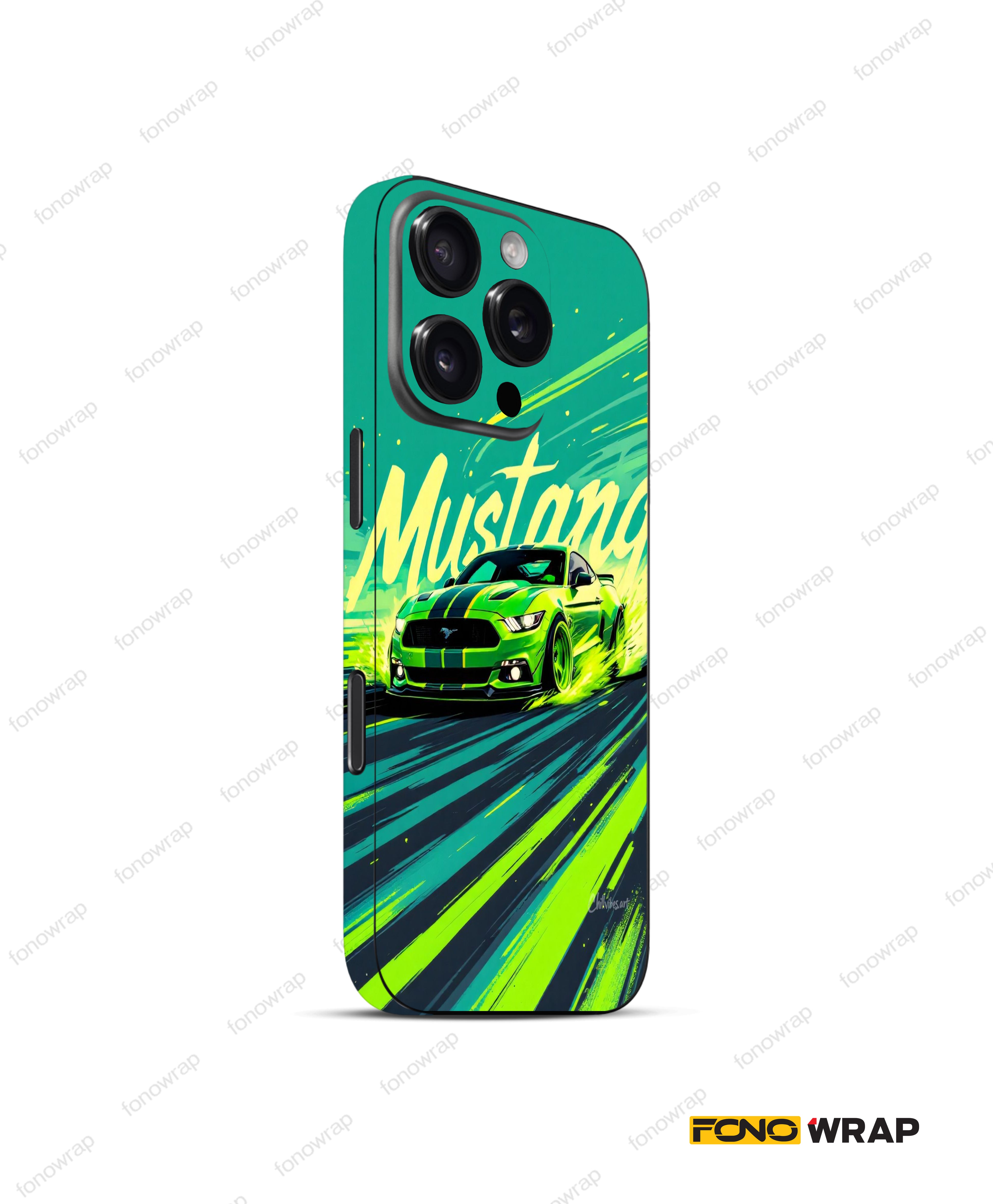 Mustang 3D Embossed Mobile Skin