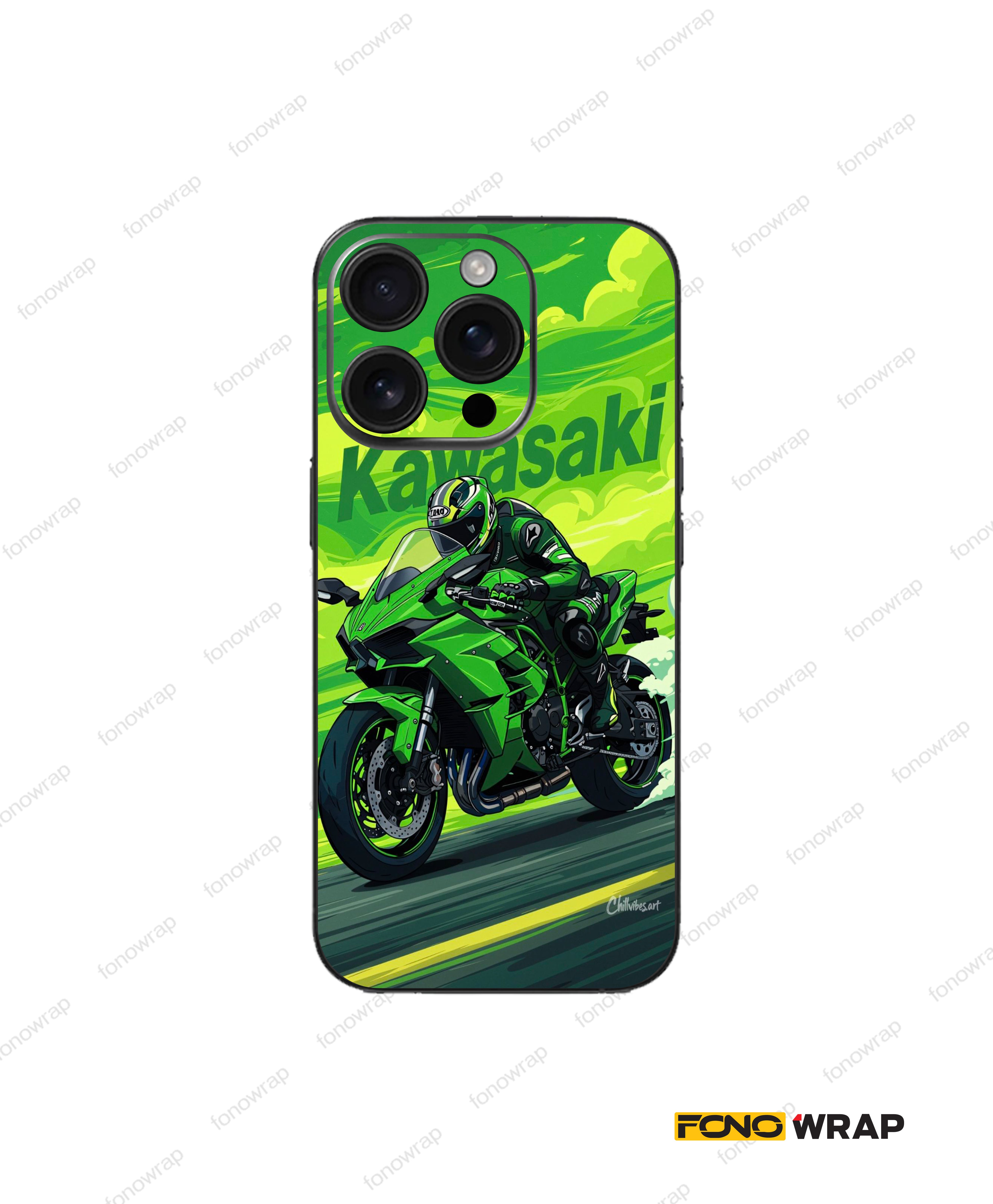 Maverick Green Matte Mobile Skin