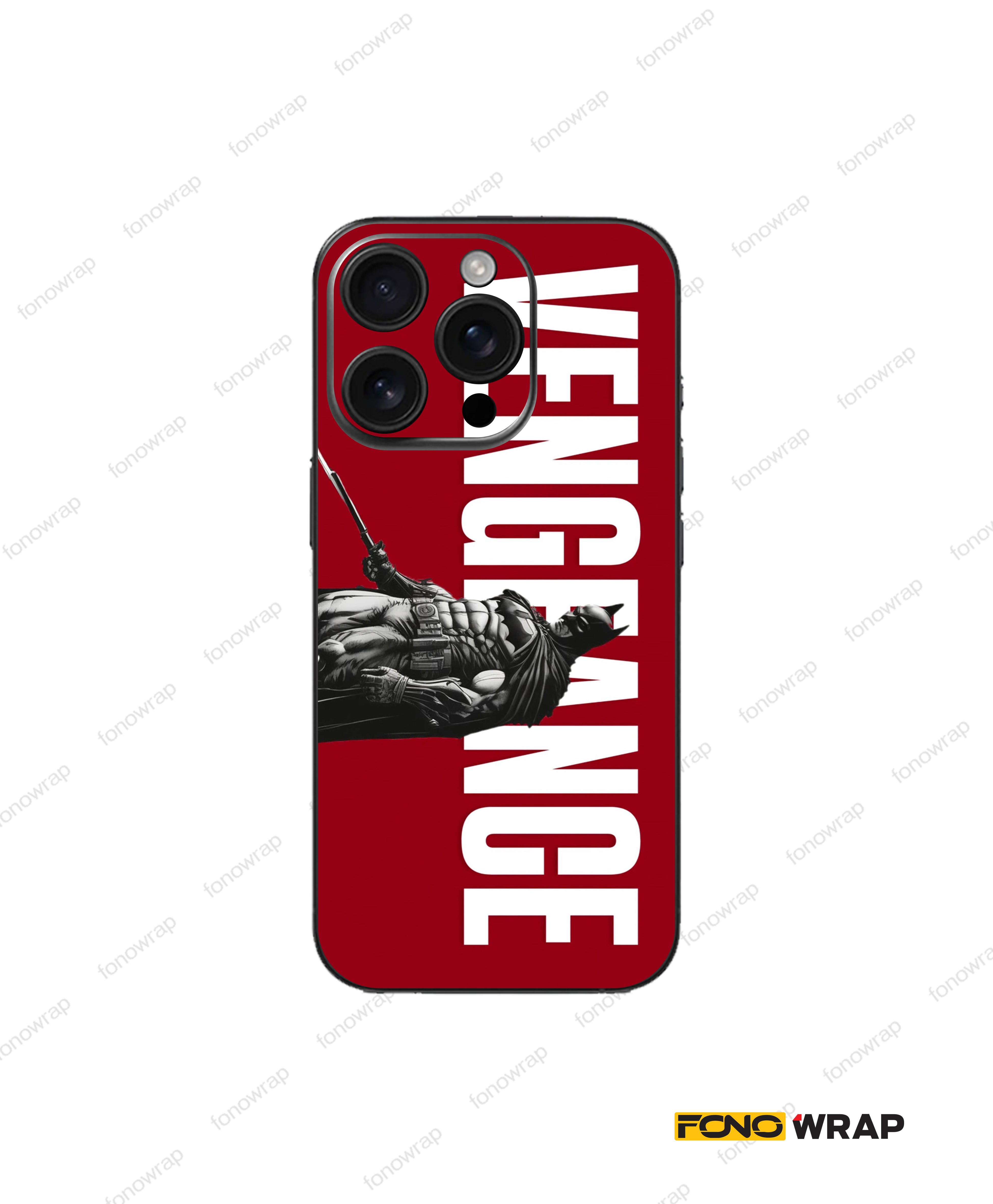 Vengeance Red Matte Mobile Skin