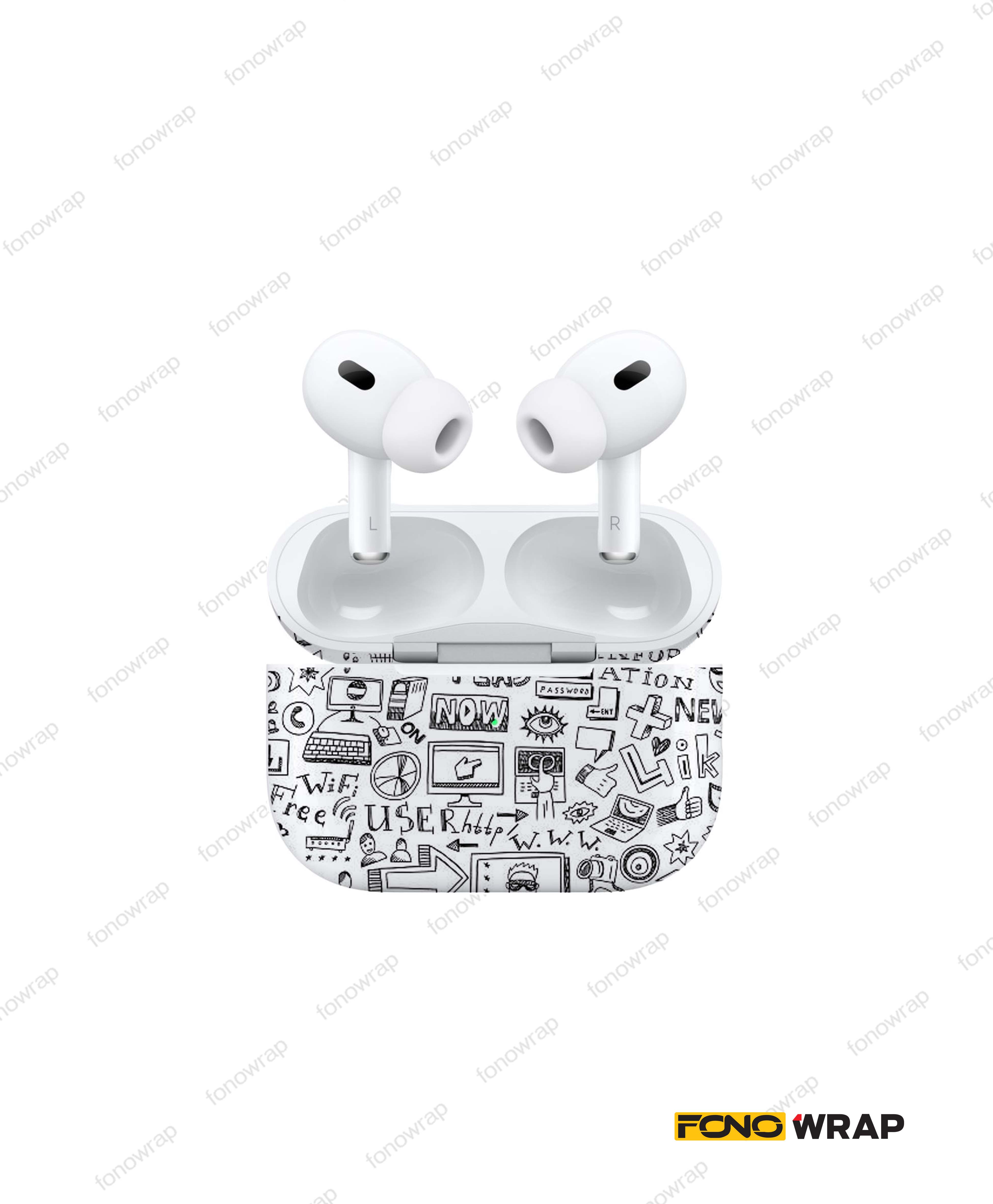Doodle Art Airpod Skin