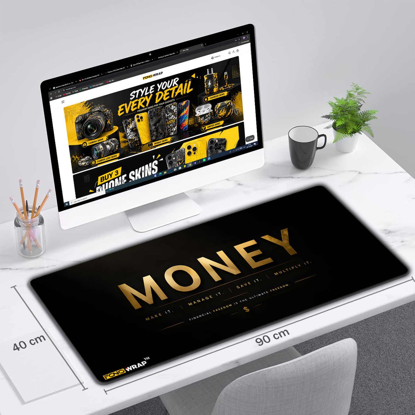 Money Desk Mat
