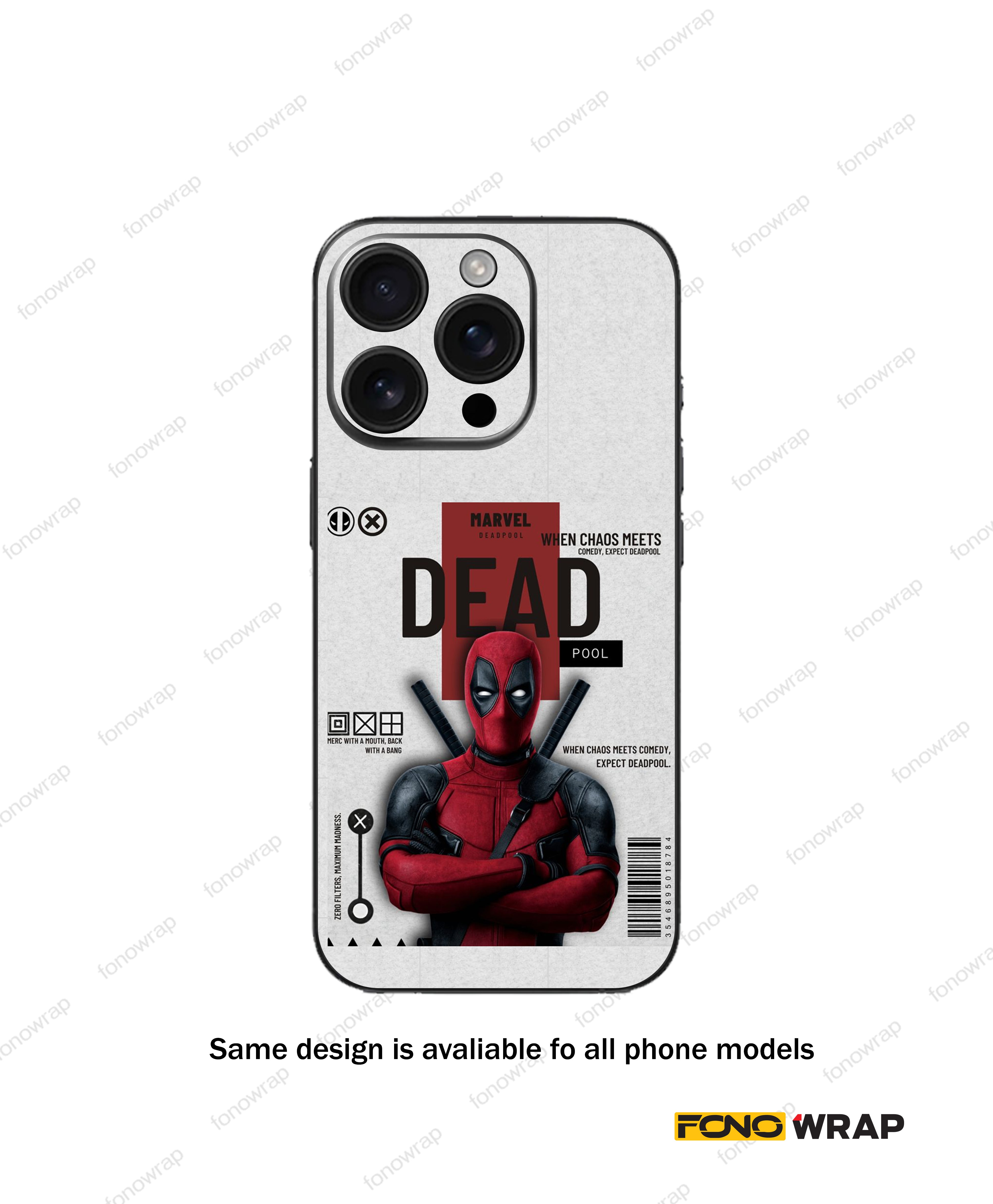 DeadPool Matte Mobile Skin