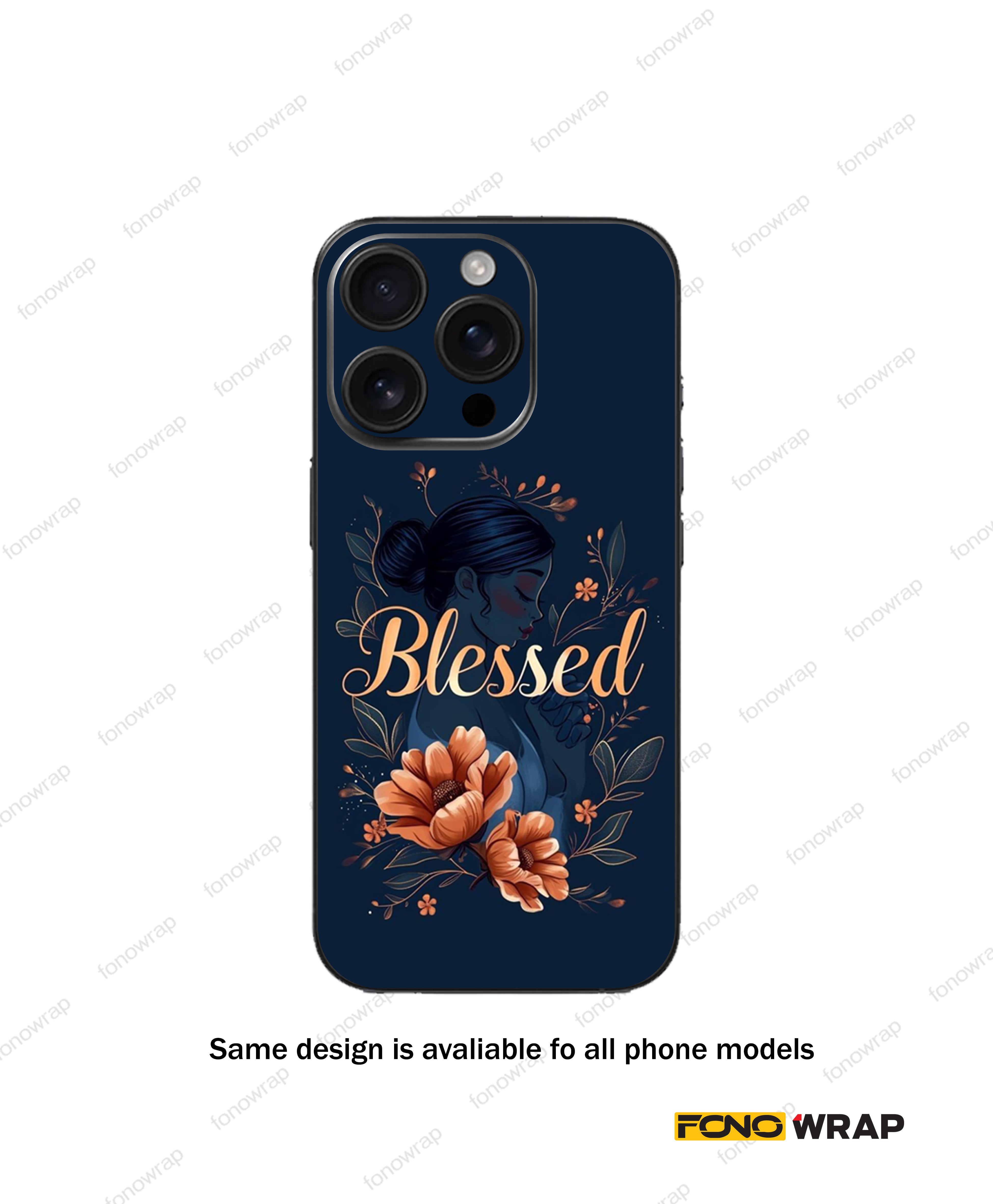 Floral Design  Matte Mobile Skin