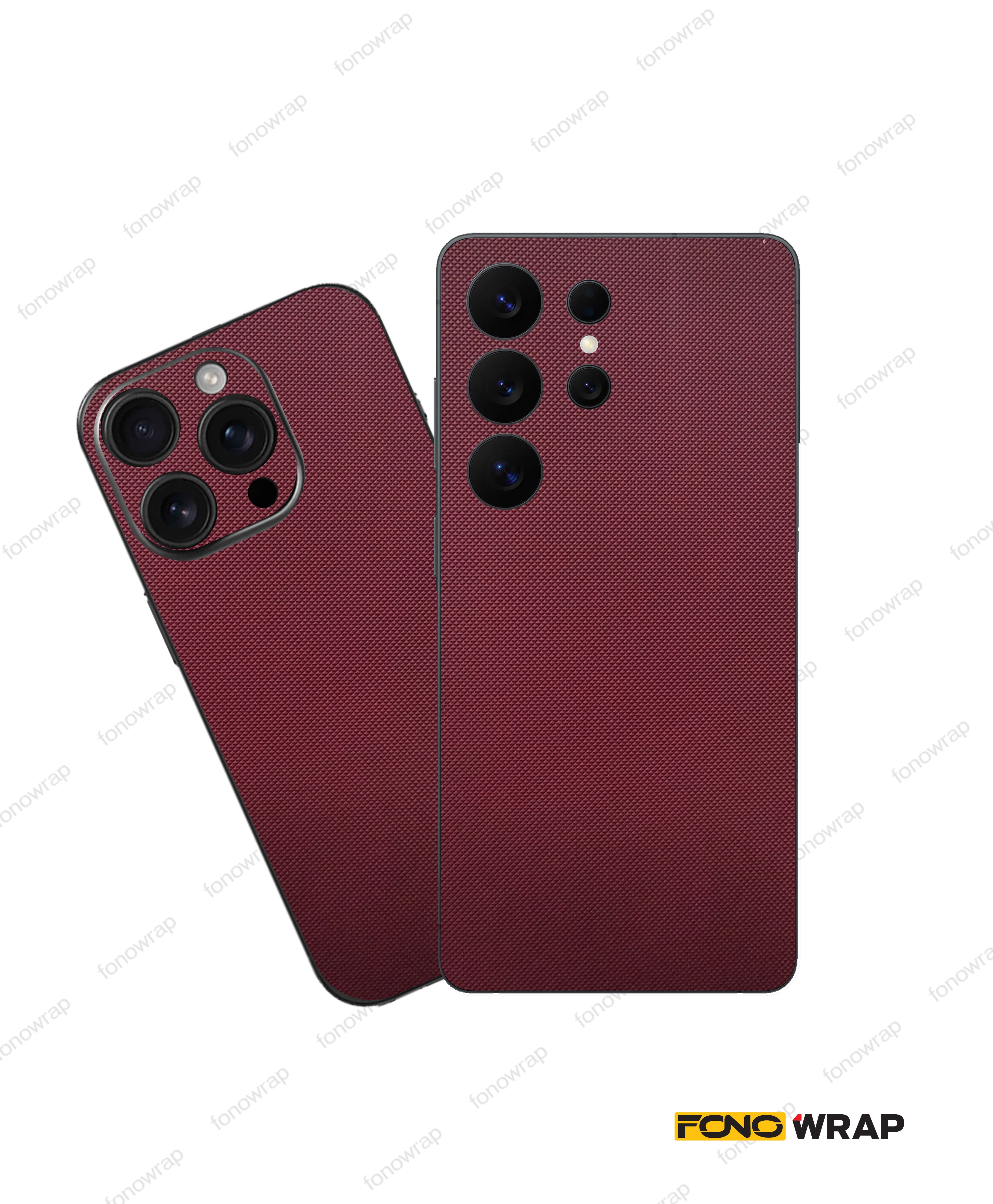 3M HyperMaroon Textured Mobile Skin