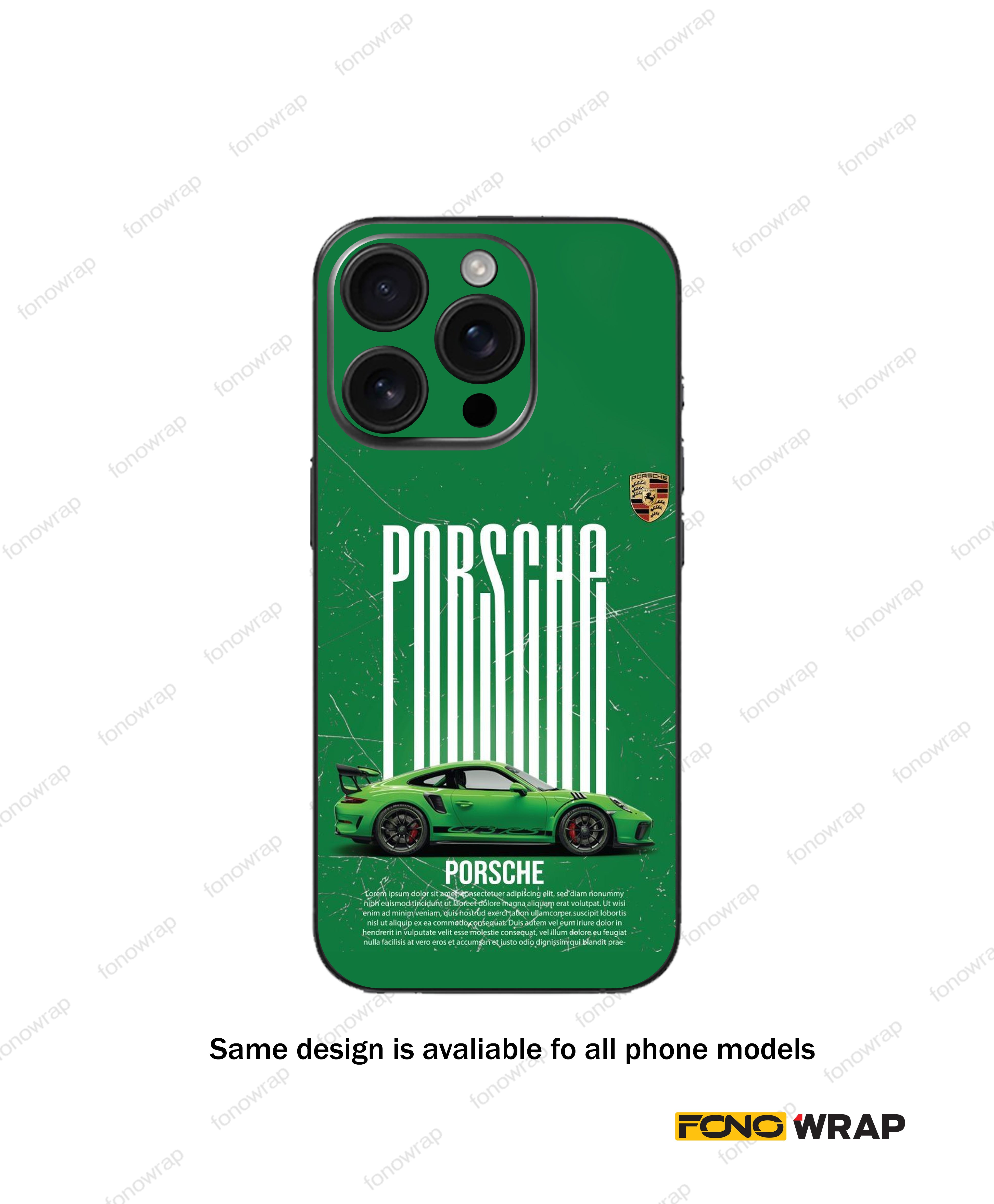Porsche Green  Matte Mobile Skin