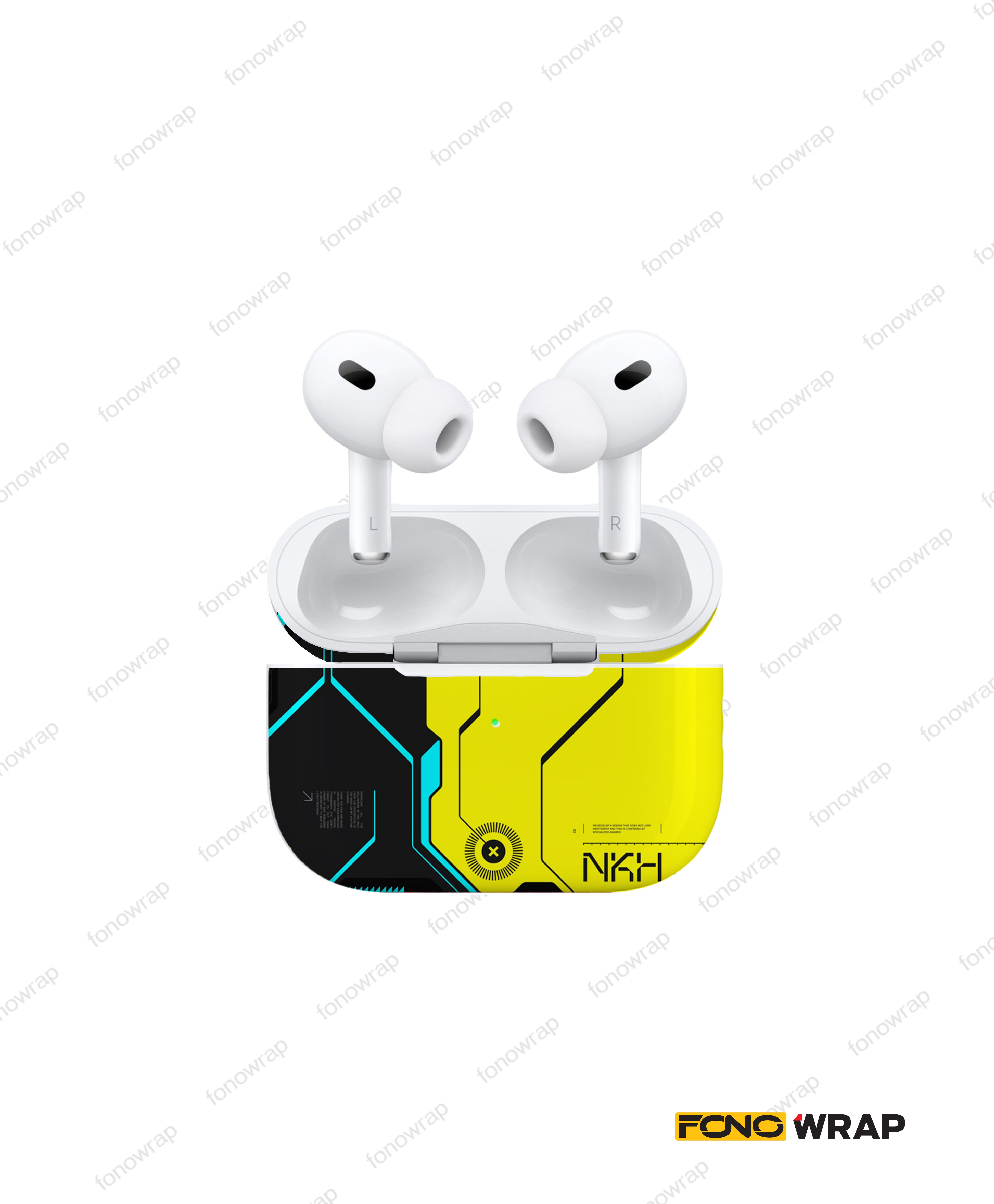 Punk yellow Airpod Skin