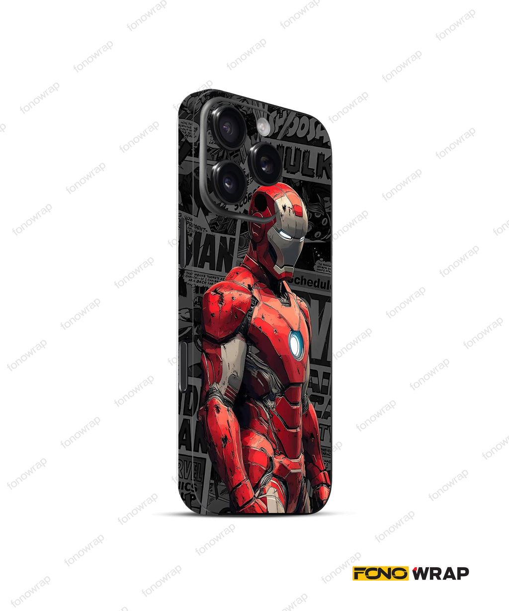 Ironman Embossed Mobile Skin