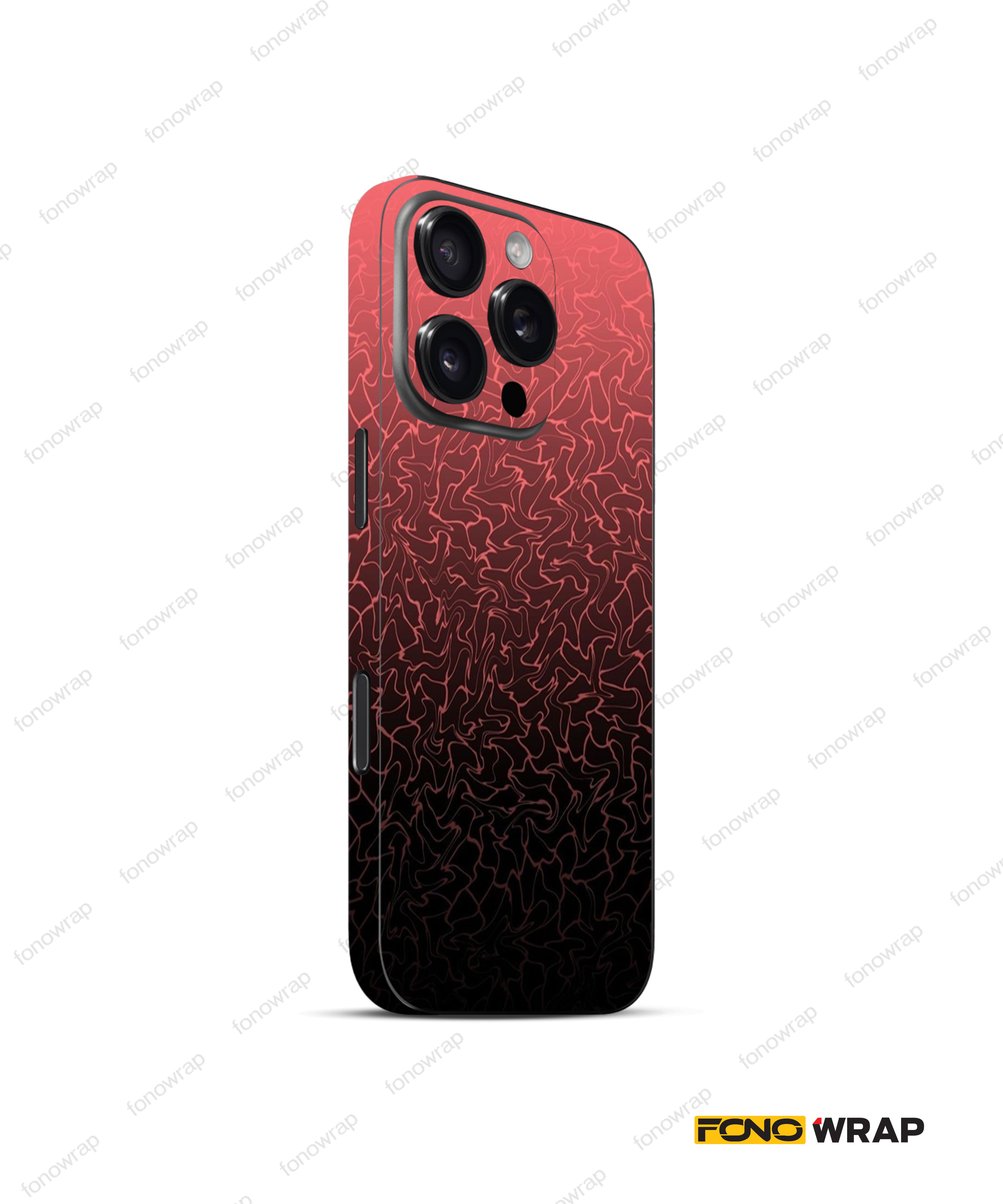 Swirling Red Matte Mobile Skin