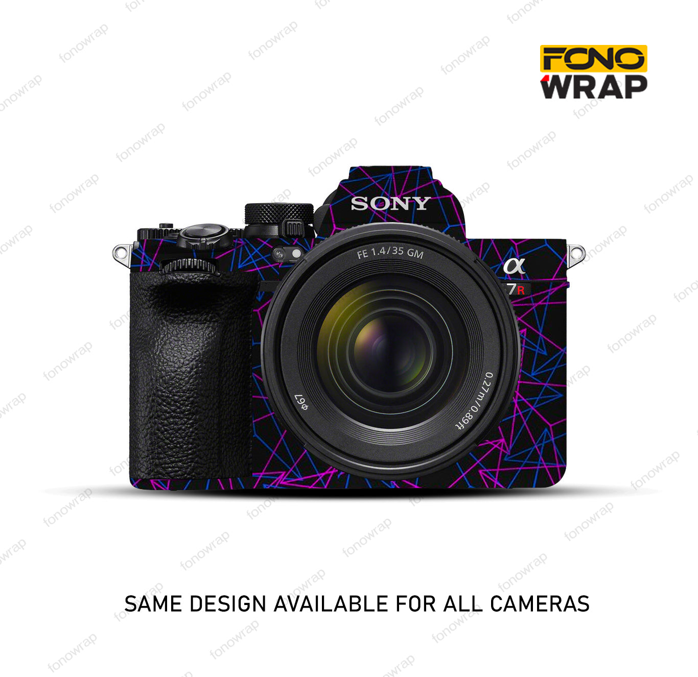 Purple Lines Camera Skin
