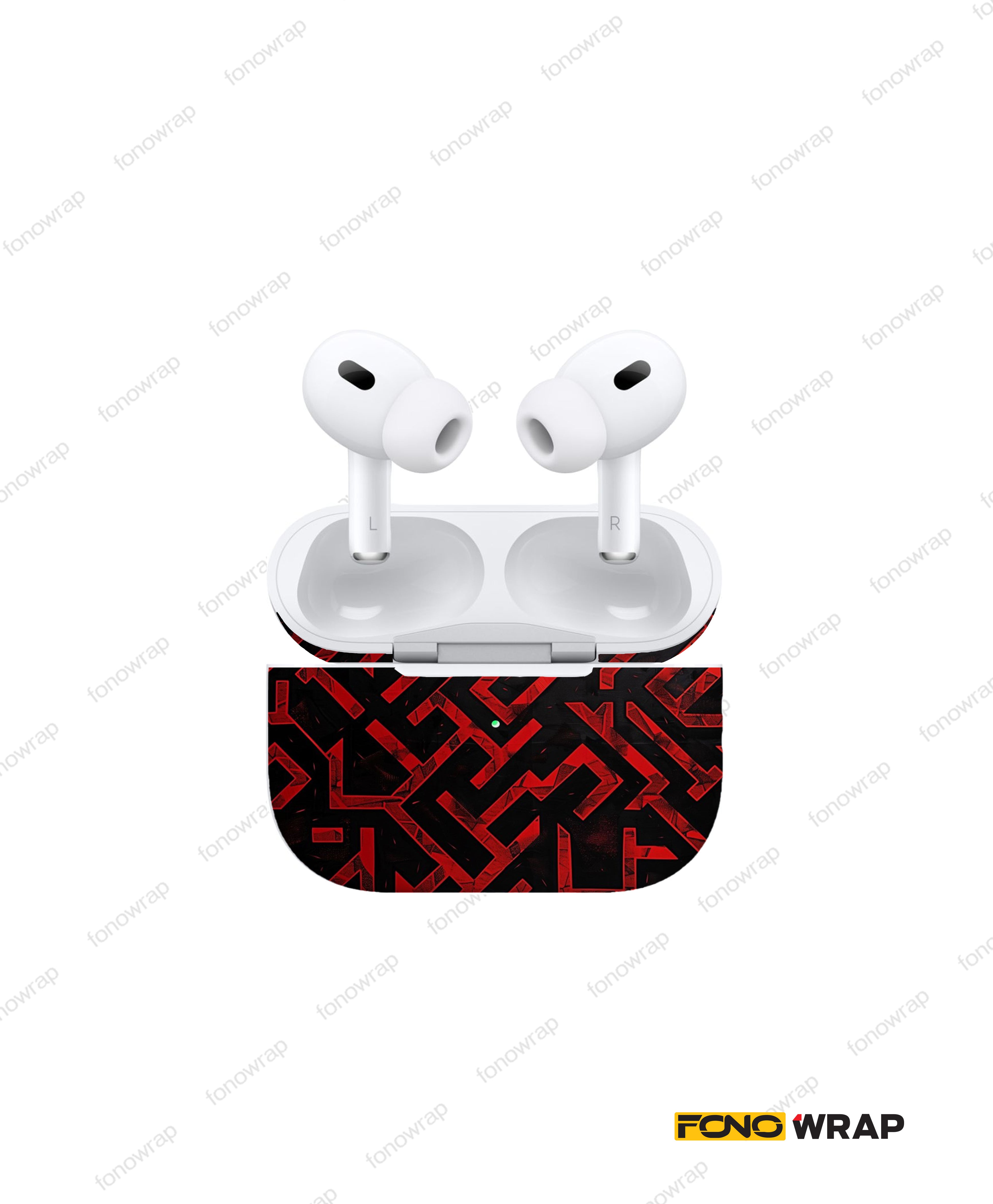Maze Black Airpod Skin