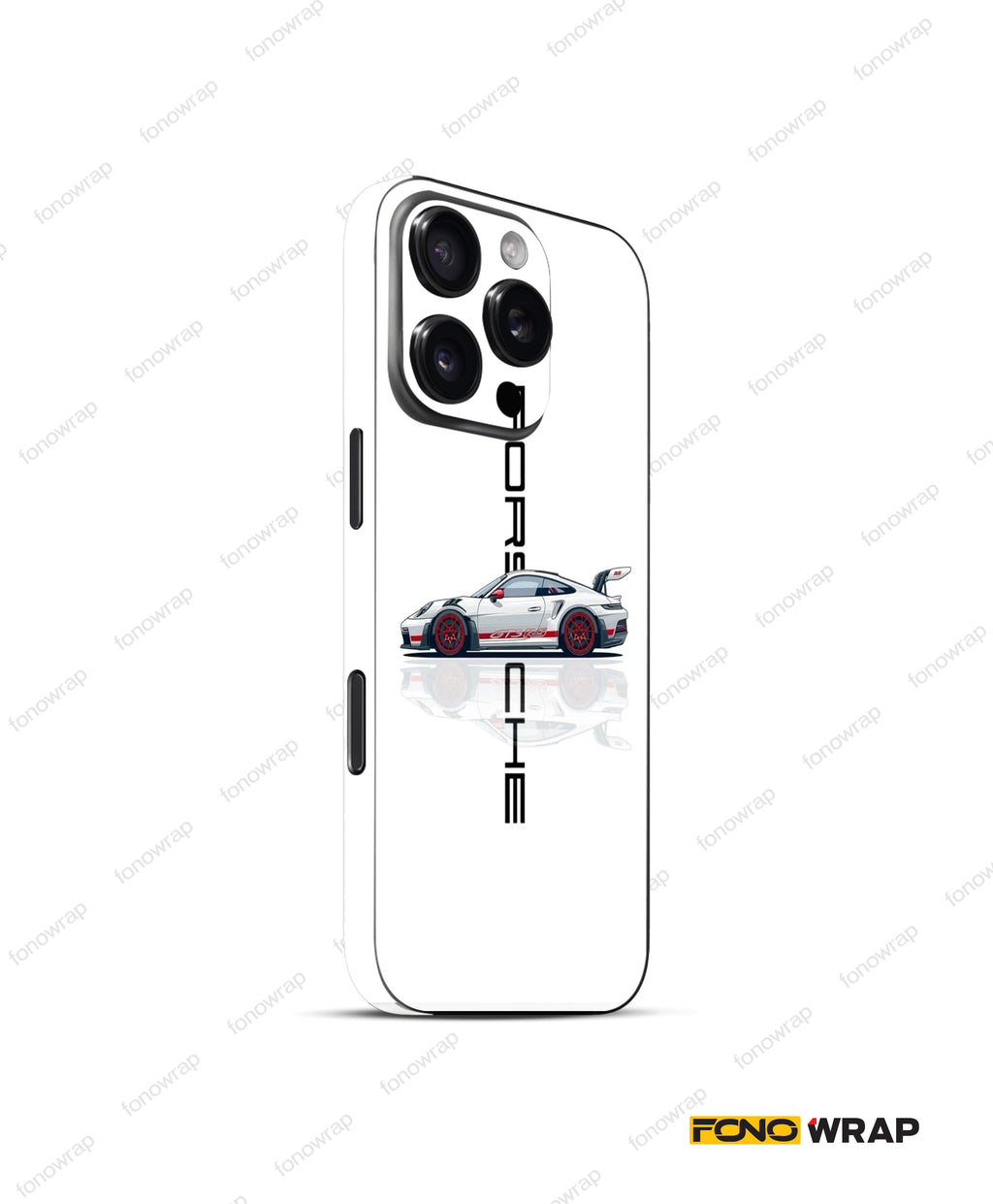 911 Racing Embossed Mobile Skin