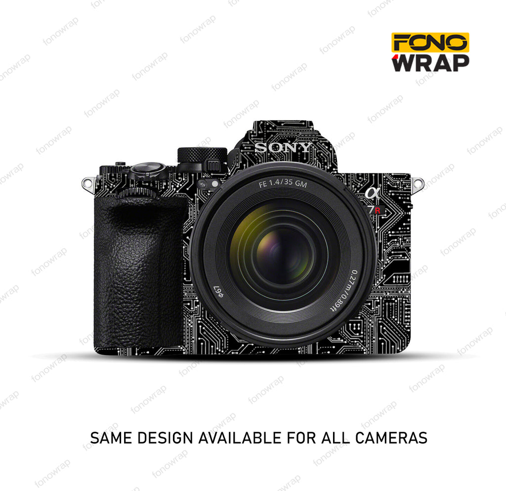 Black Circuit 02 Camera Skin