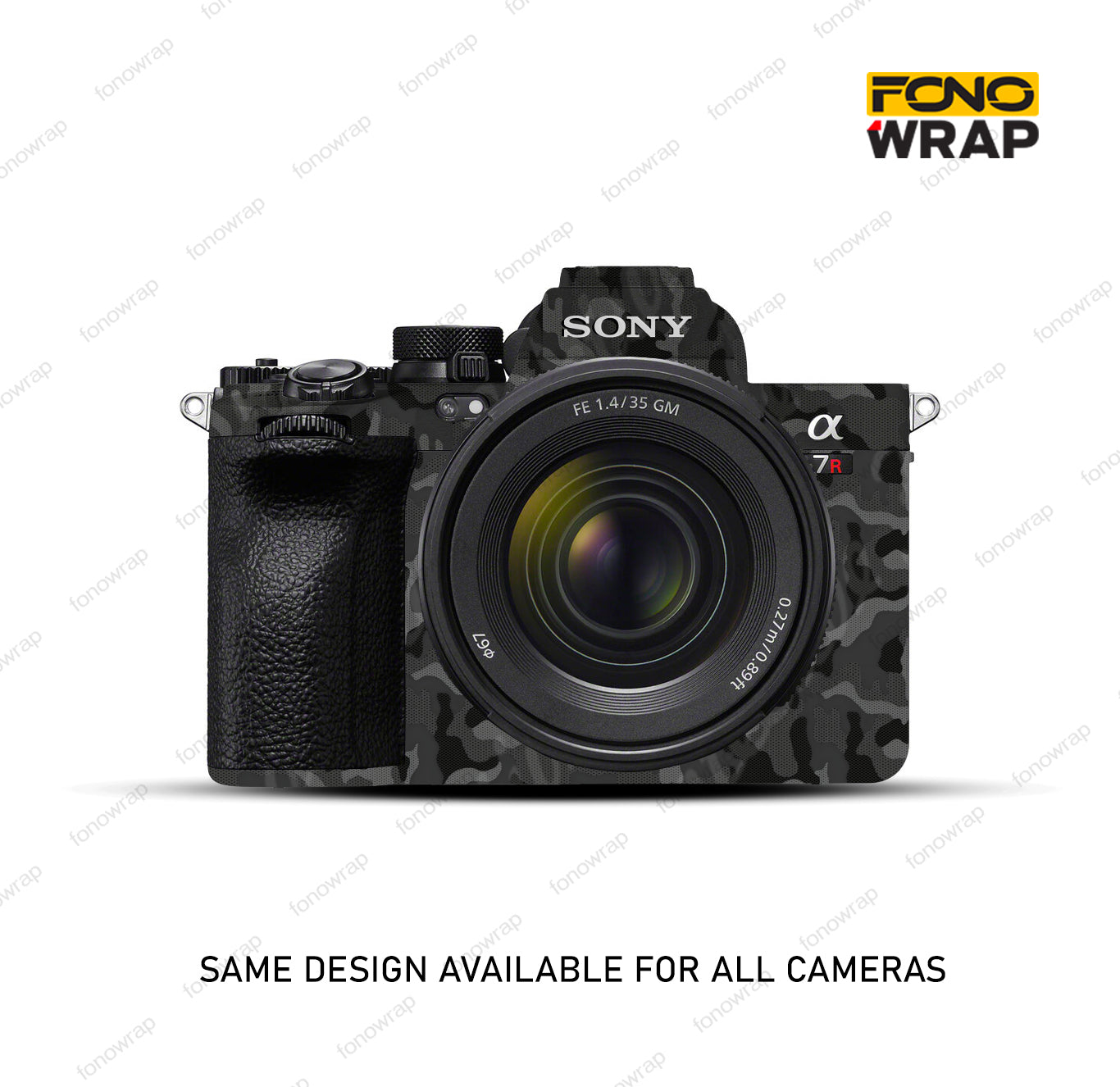 Grey Camoflag Camera Skin