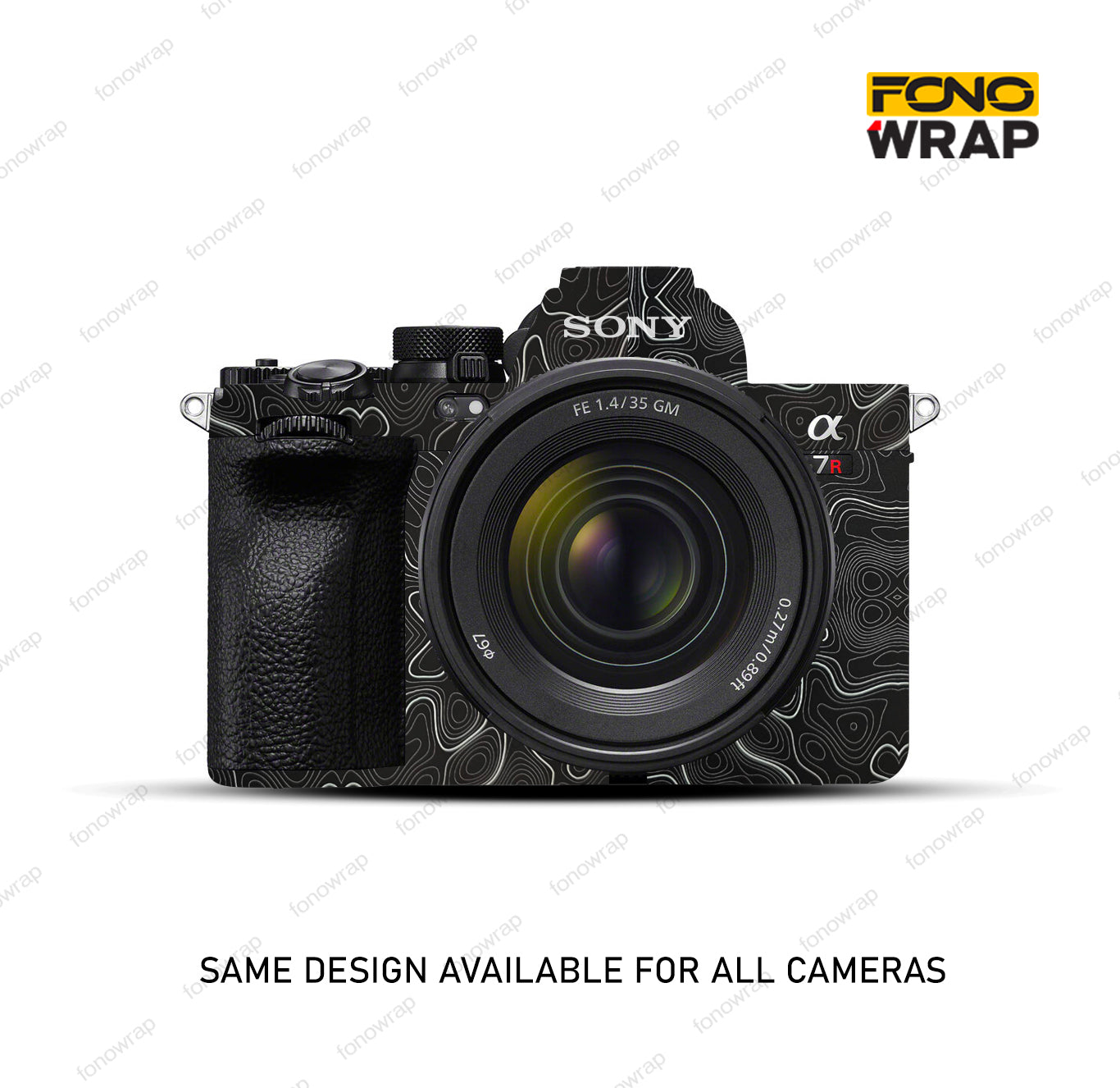 Black Topographic Camera Skin