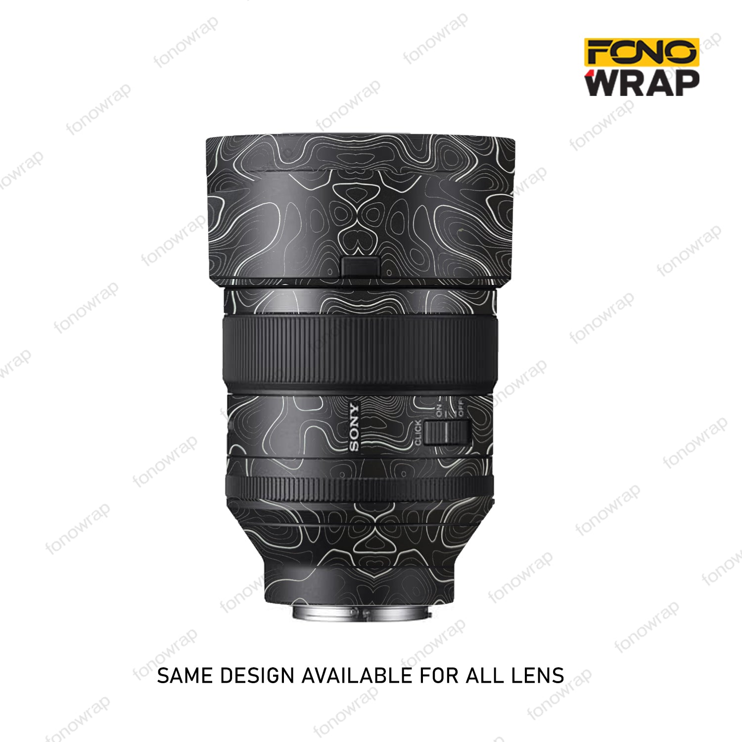 Black Topographic Lens Skin