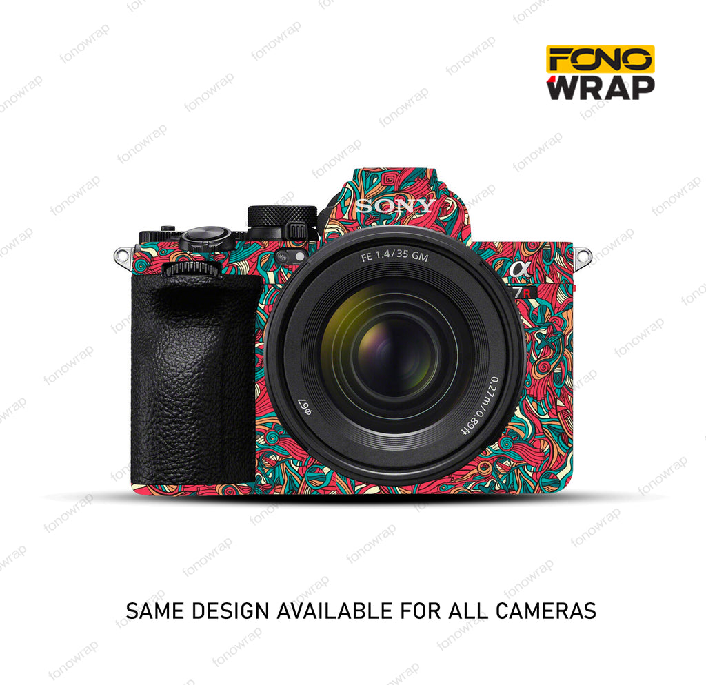 Colorful Doodle Camera Skin
