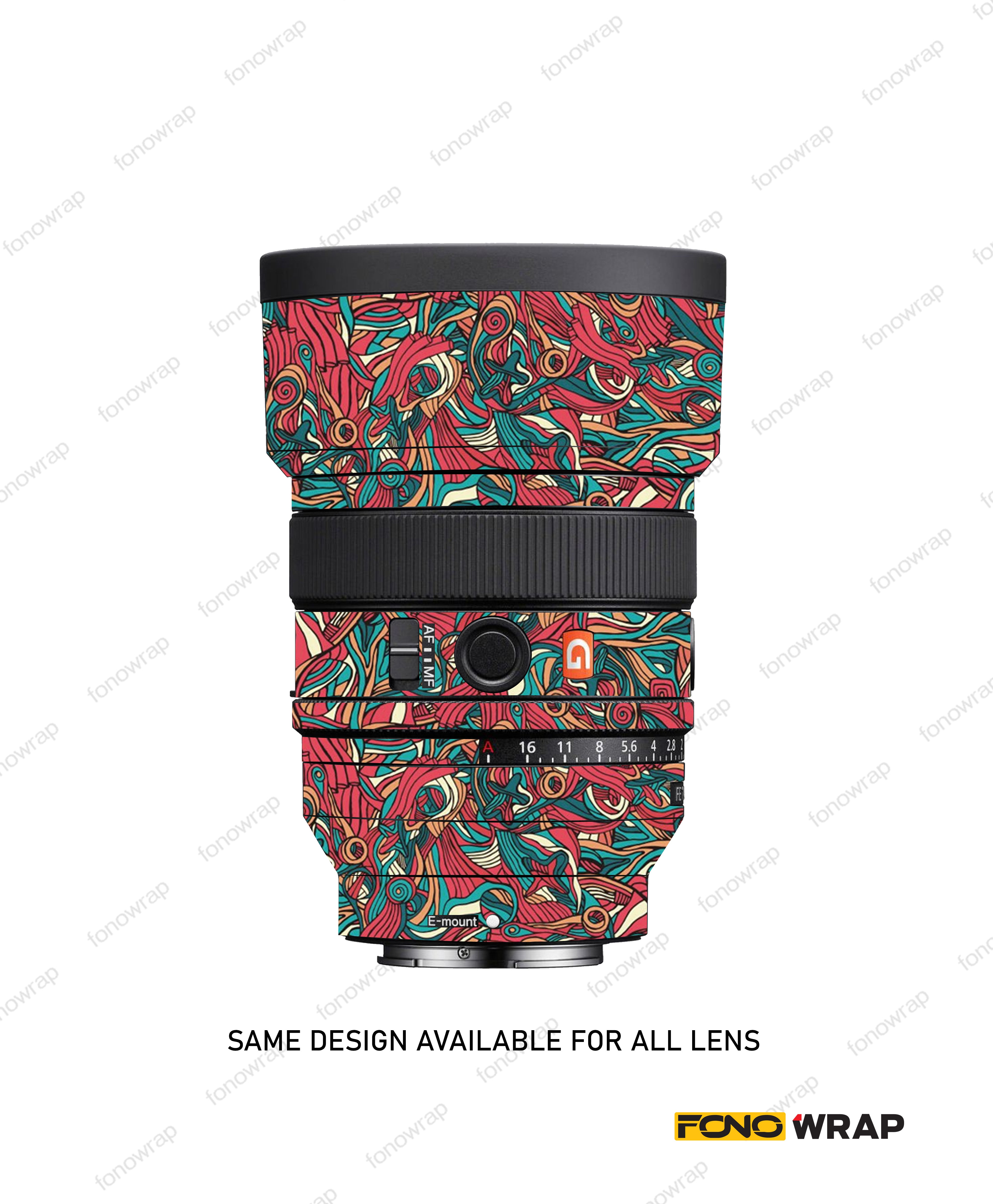 Colorful Doodle Lens Skin