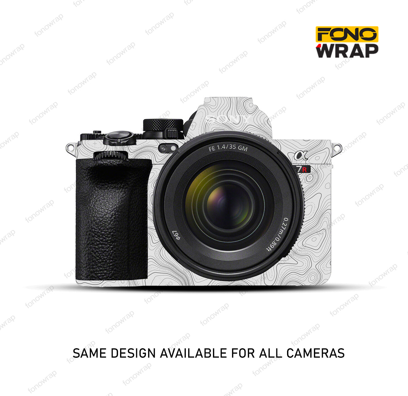 White Contour Camera Skin