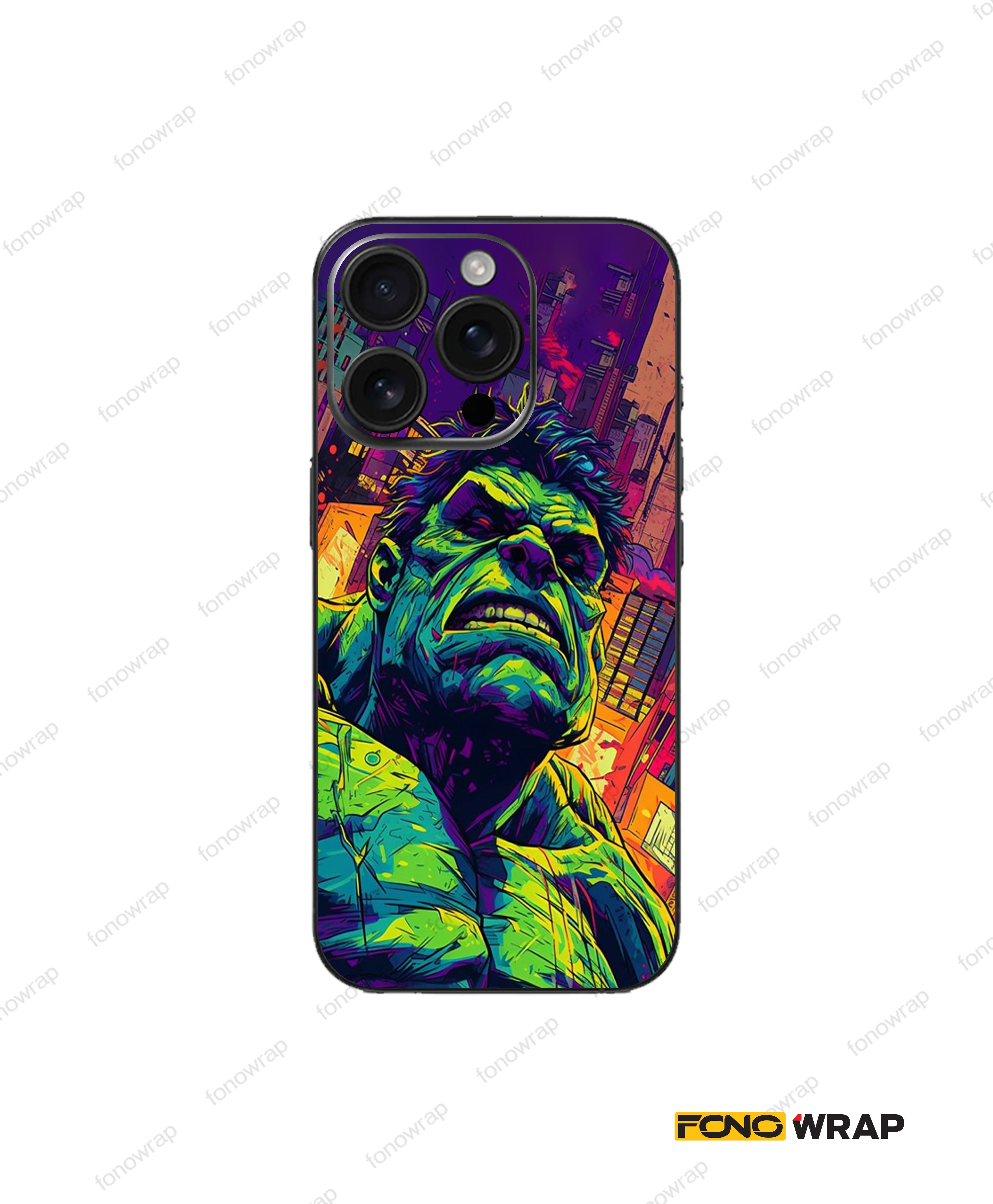 The Hulk 3D Embossed Mobile Skin