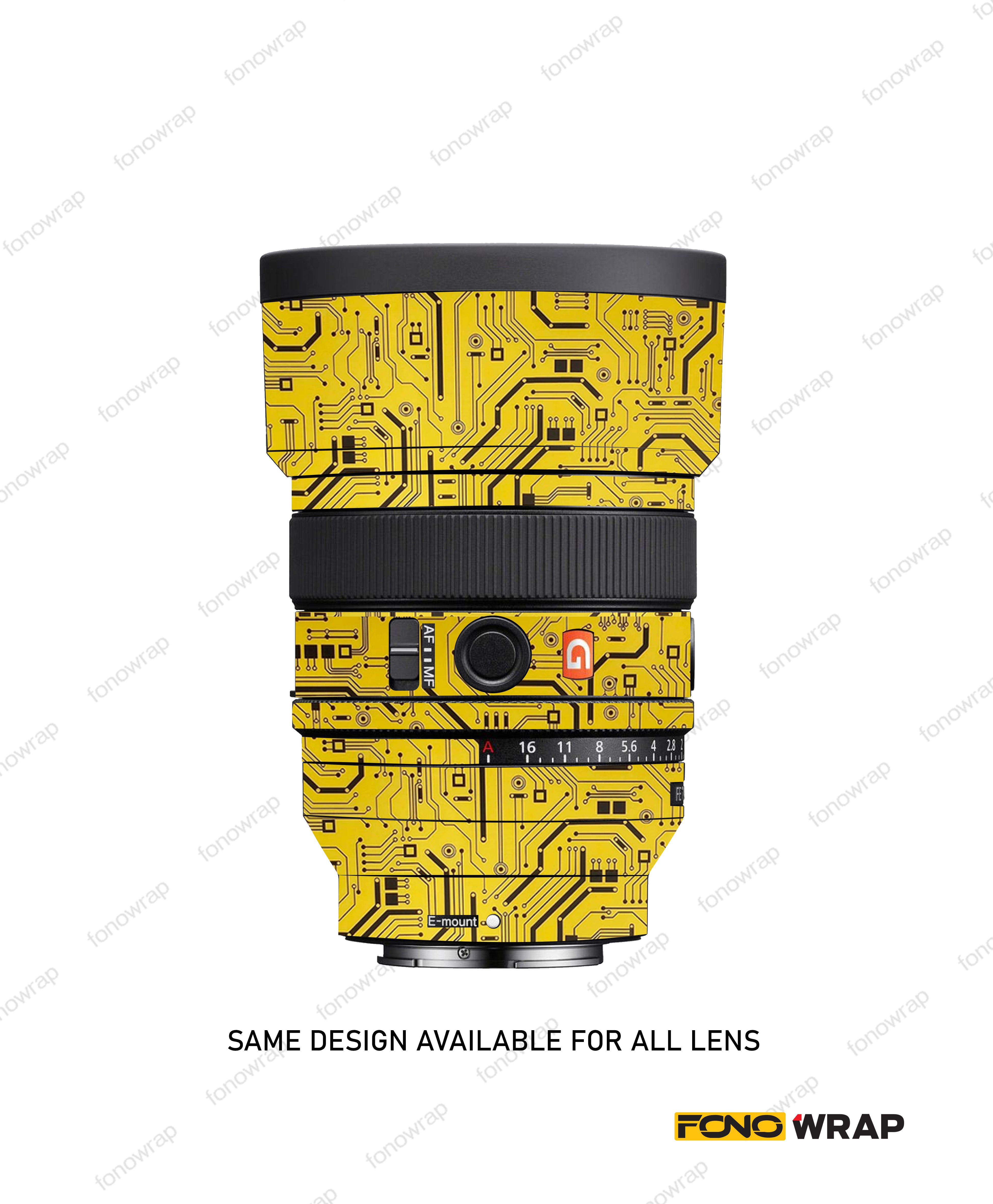 Yellow Circuit Lens Skin