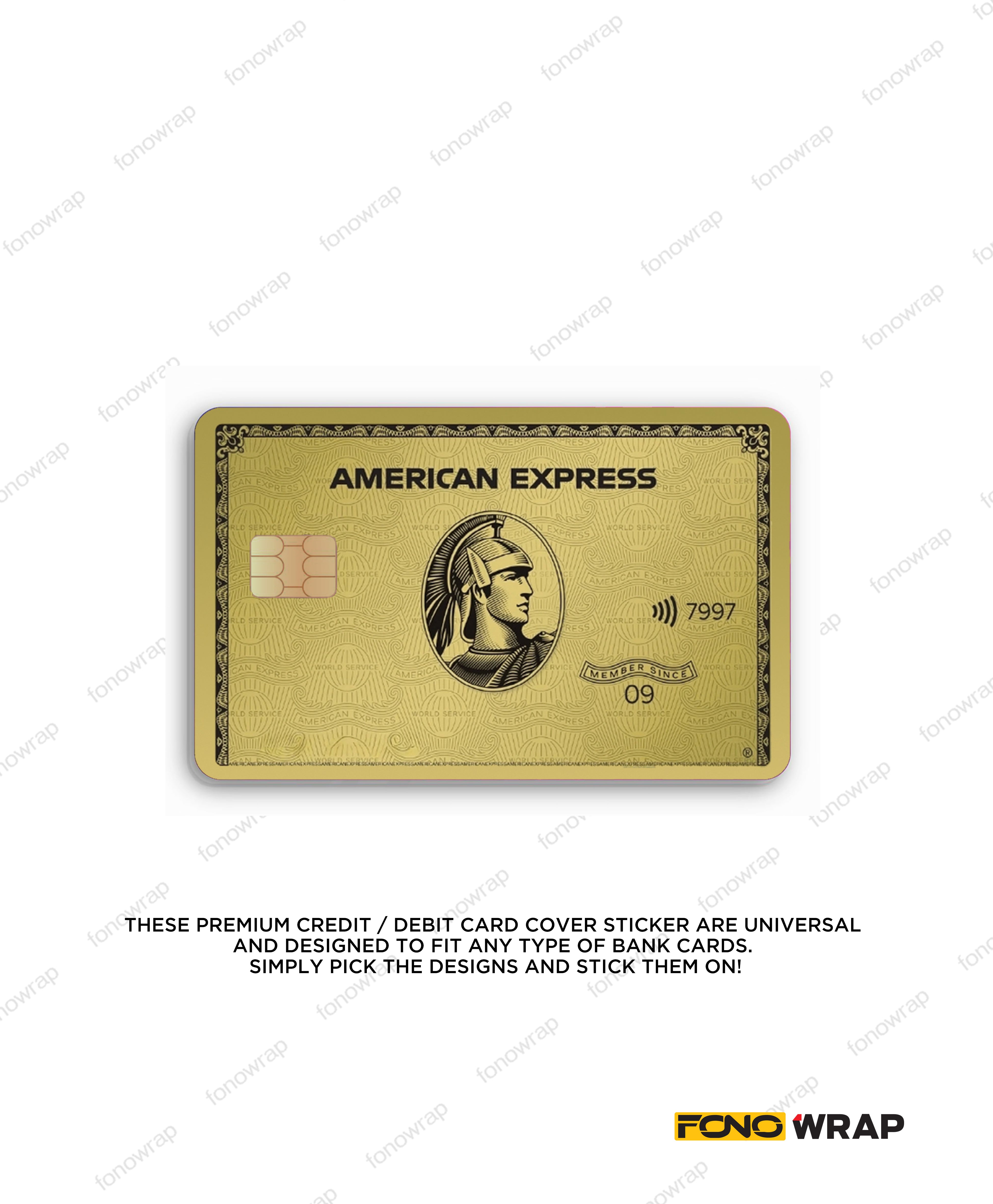 American Express Gold  ATM Card Skin