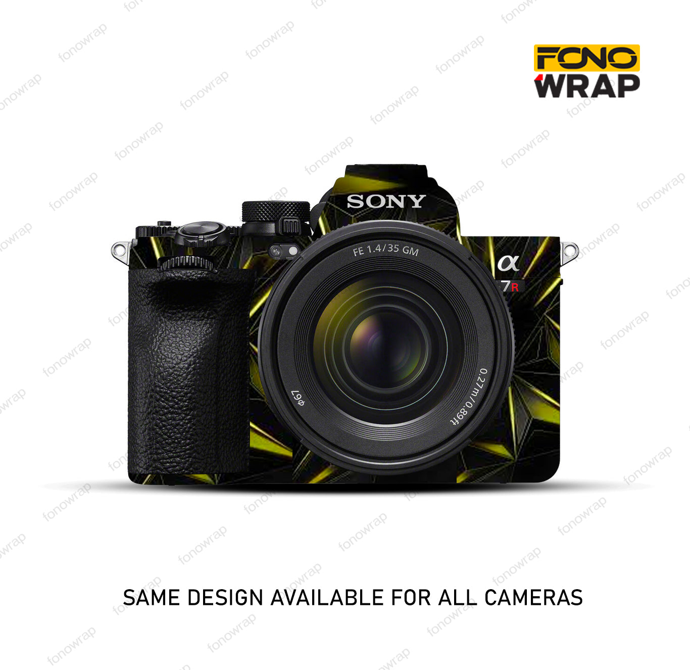 Abstract Yellow Camera Skin