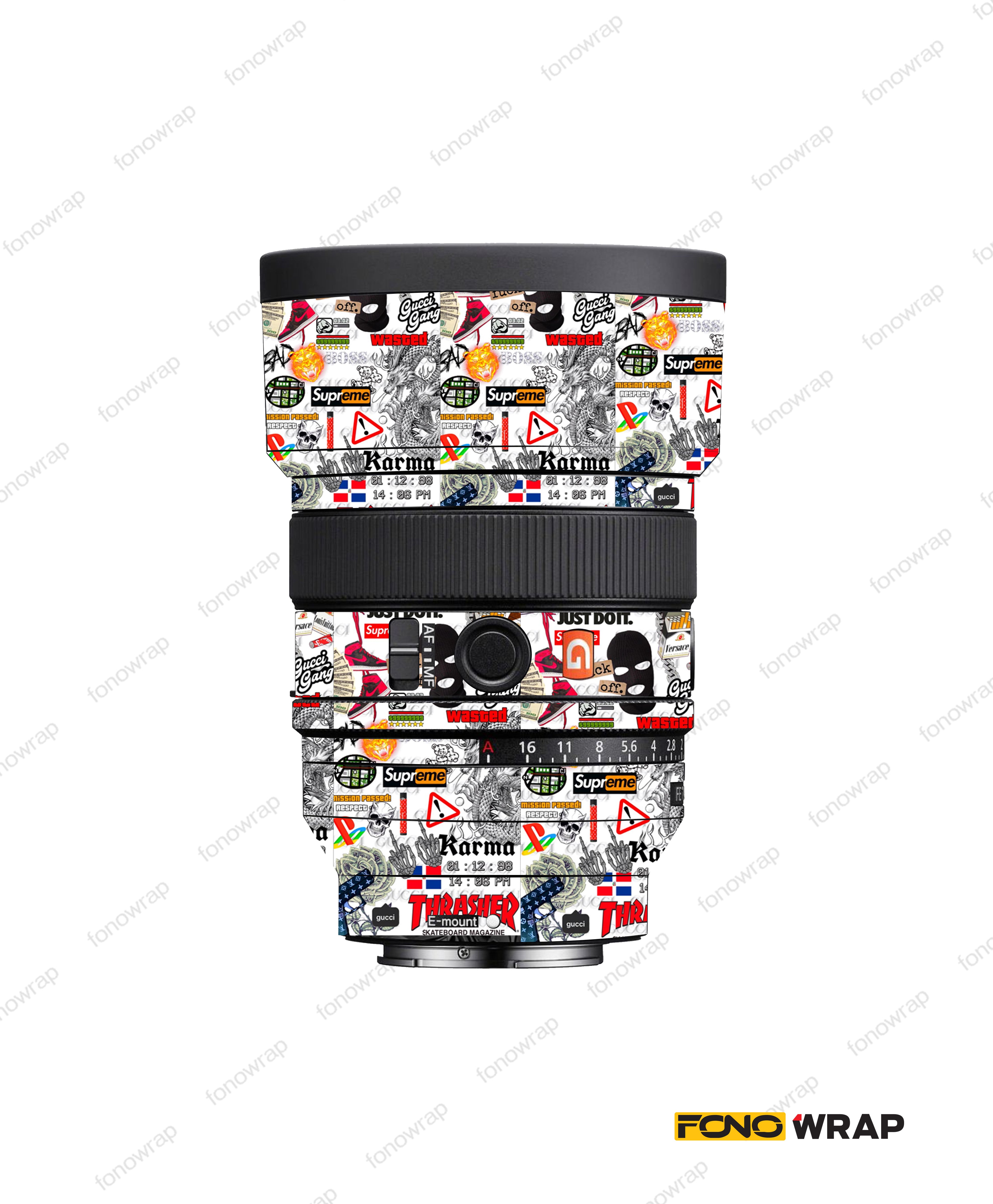 Caution Bomb Lens Skin