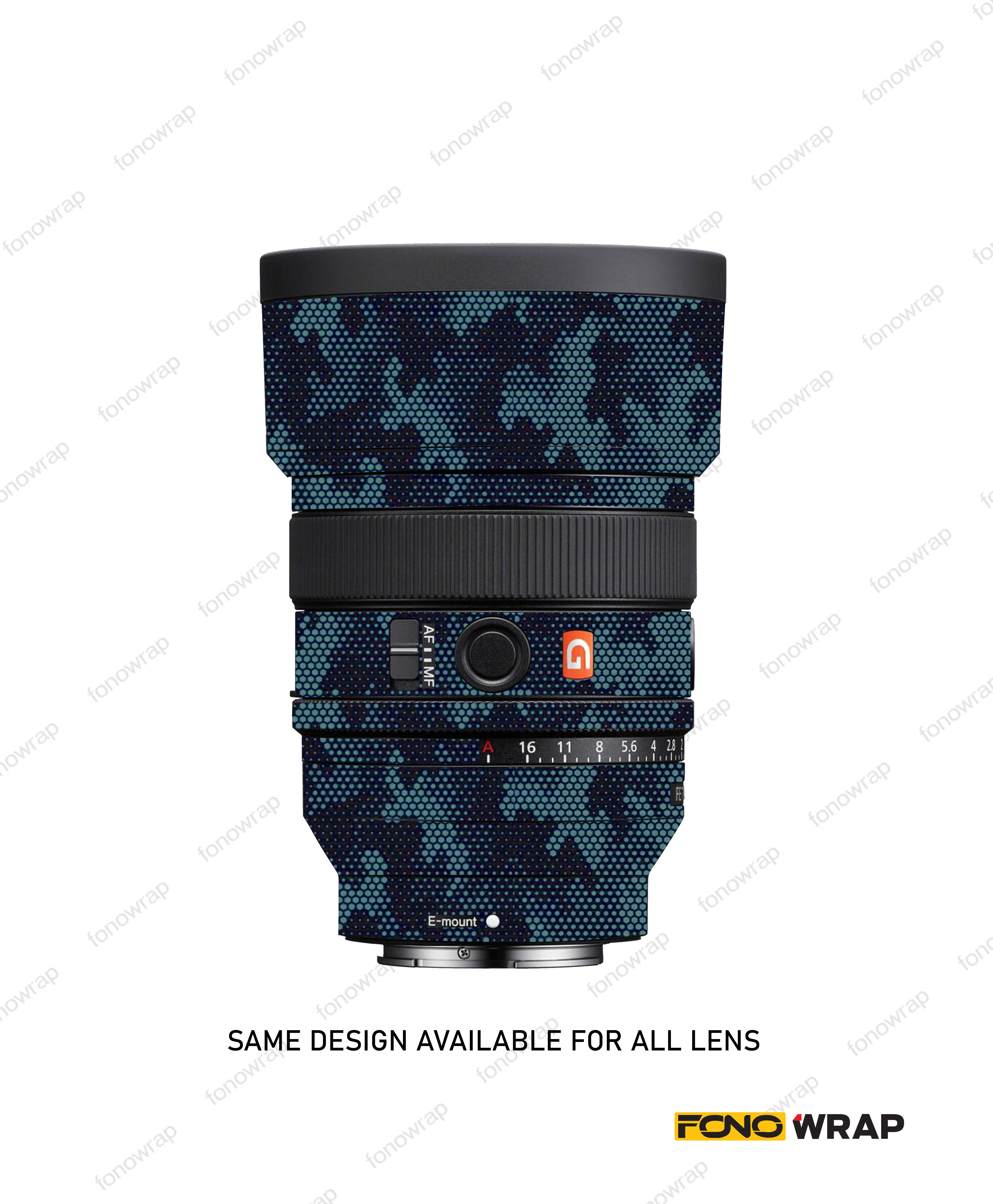 Blue Camo Flag Lens Skin