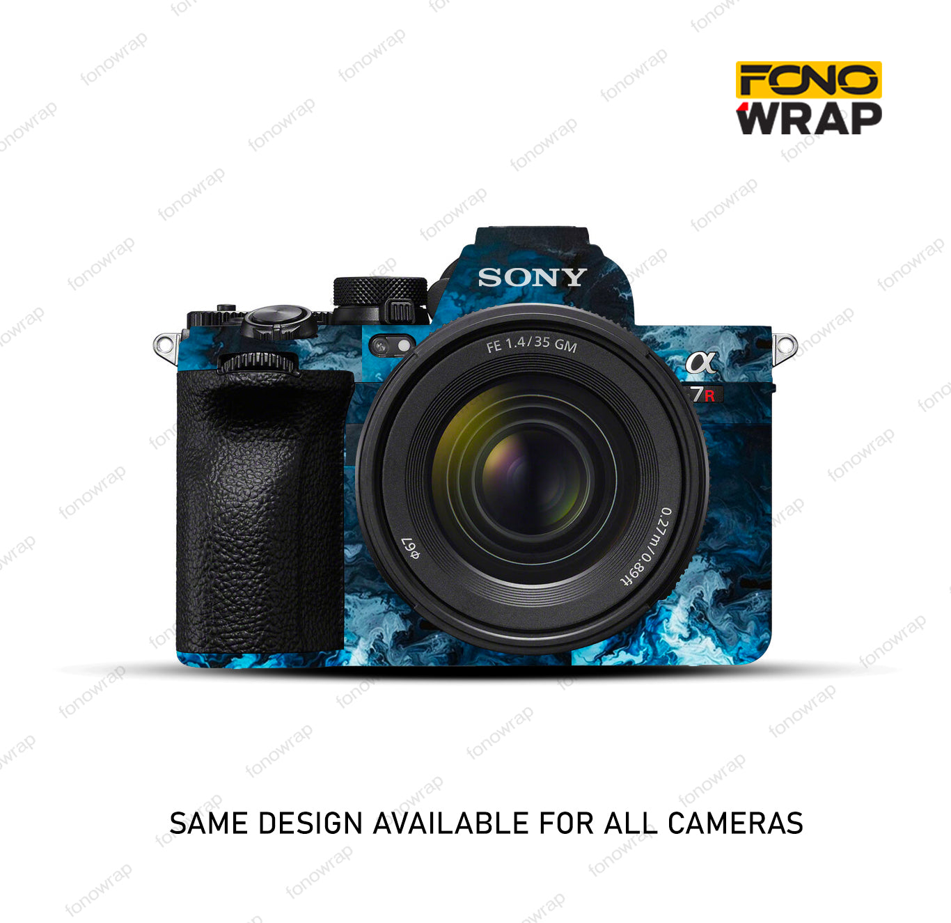 Bloom Blue Camera Skin