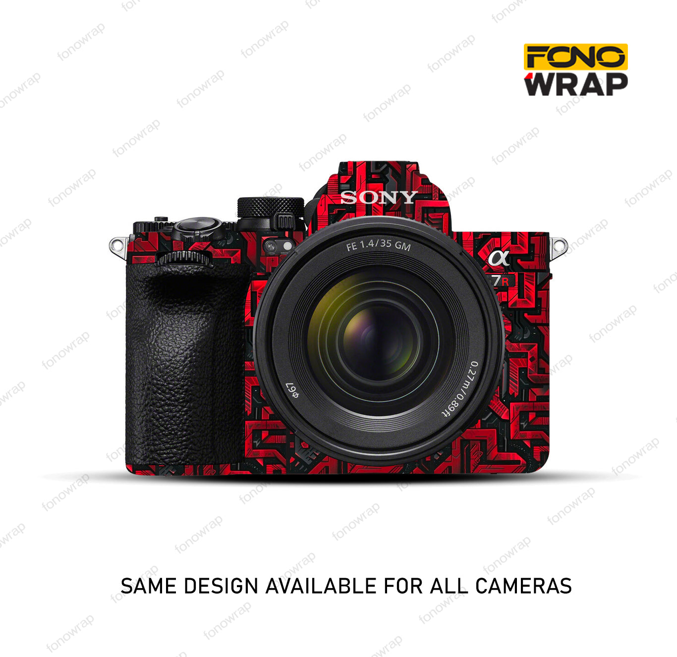 Red Illustration Camera Skin