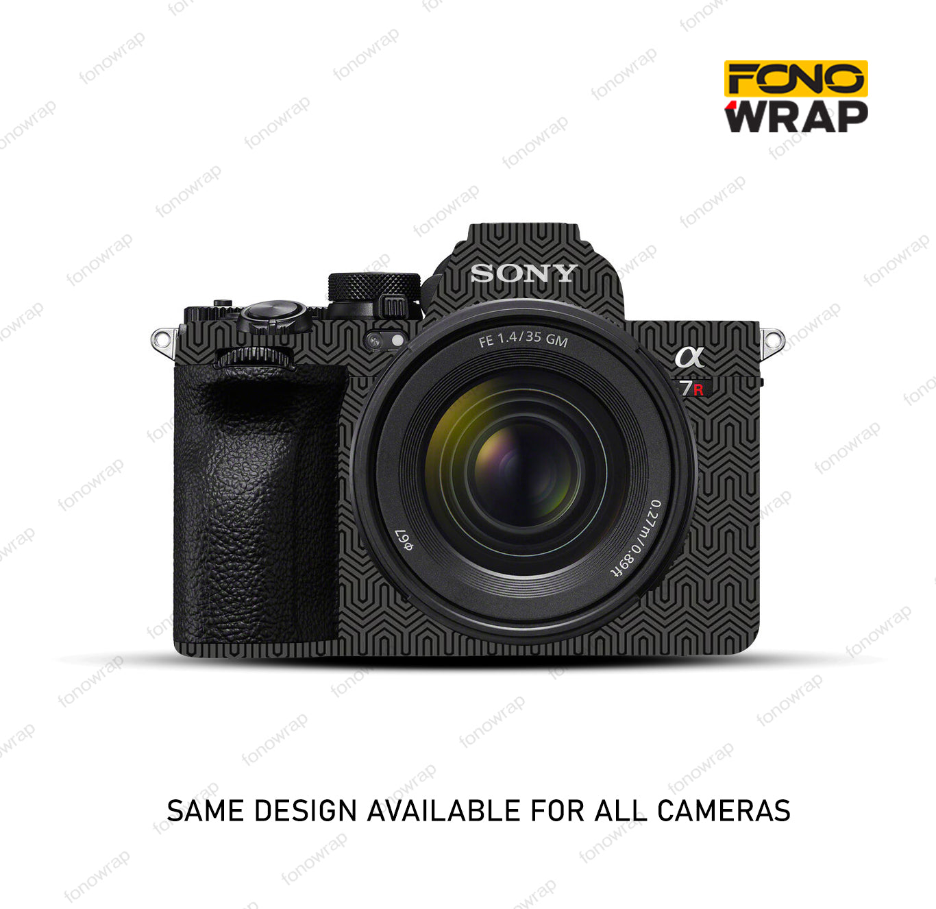 Seamless Black Camera Skin